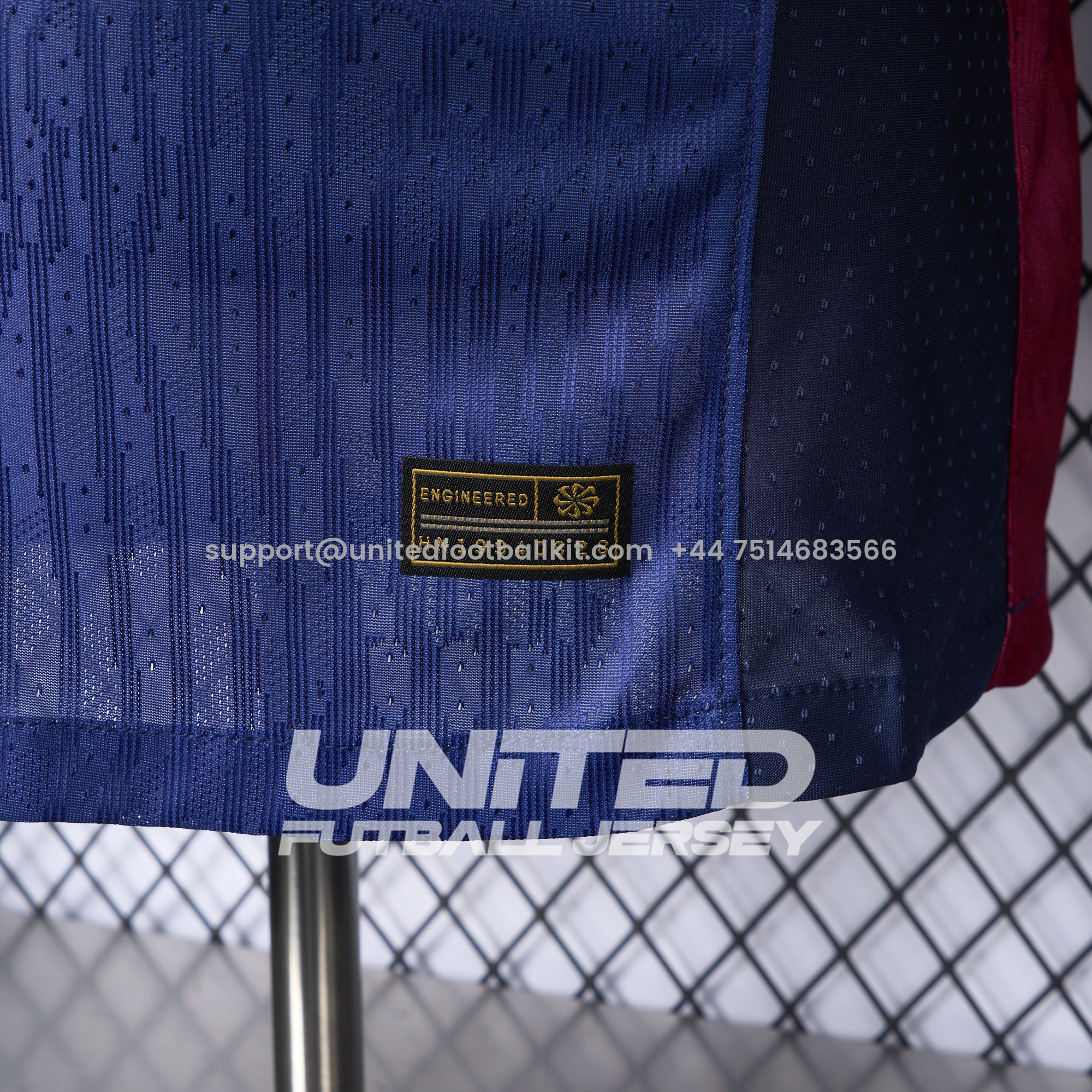 Unitedfootballkit.com | Barcelona 24-25 Home Unsponsored Anniversary Jersey - Player Version -Customize Name, Number and Patch | Worldwide Shipping