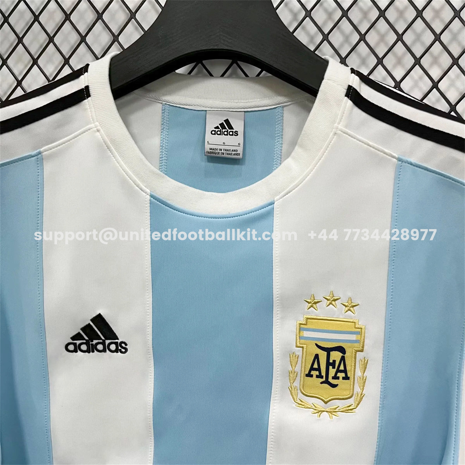 Unitedfootballkit.com | Argentina 25-26 Home Unisex Pullover Hoodie -Customize Name, Number and Patch | Worldwide Shipping