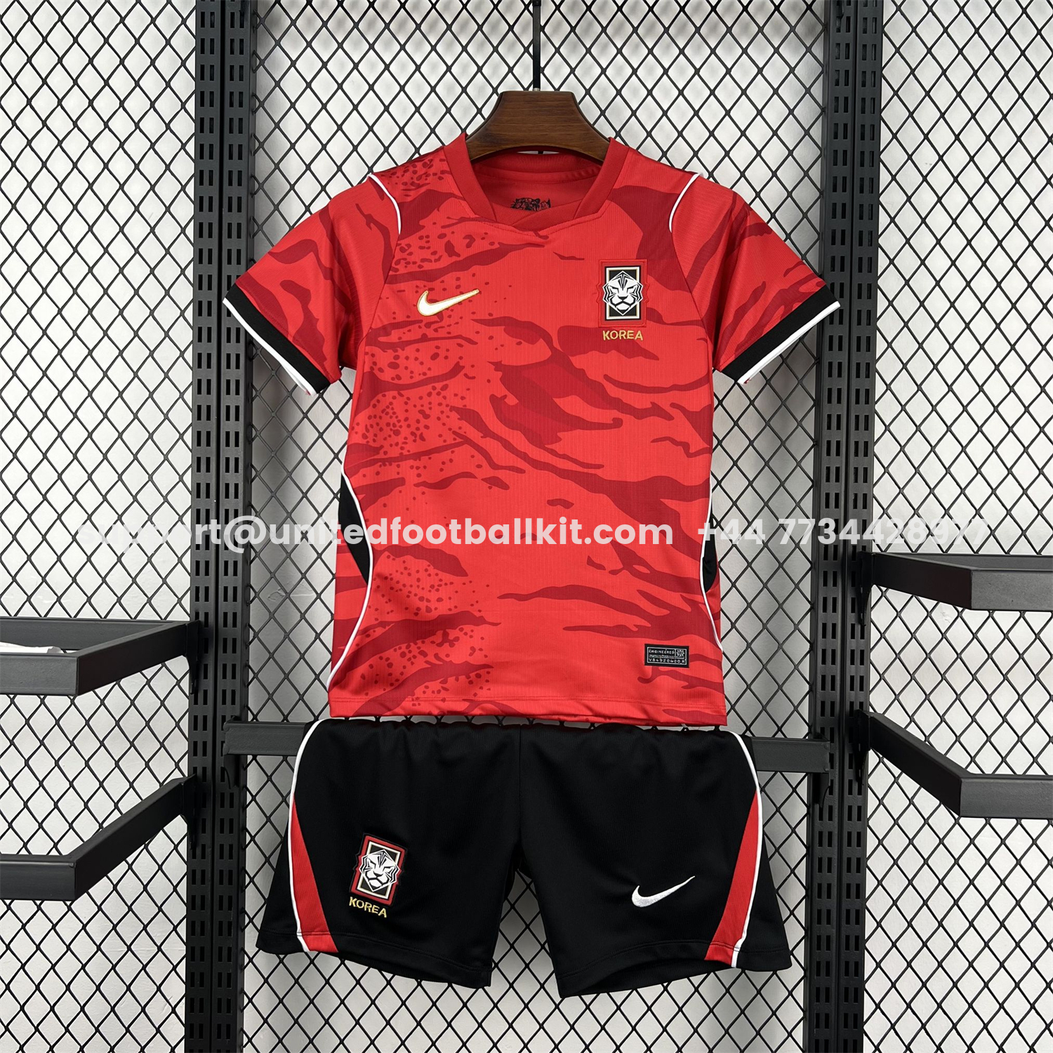 Unitedfootballkit.com | South Korea 2026 Home Kids Kit -Customize Name, Number and Patch | Worldwide Shipping