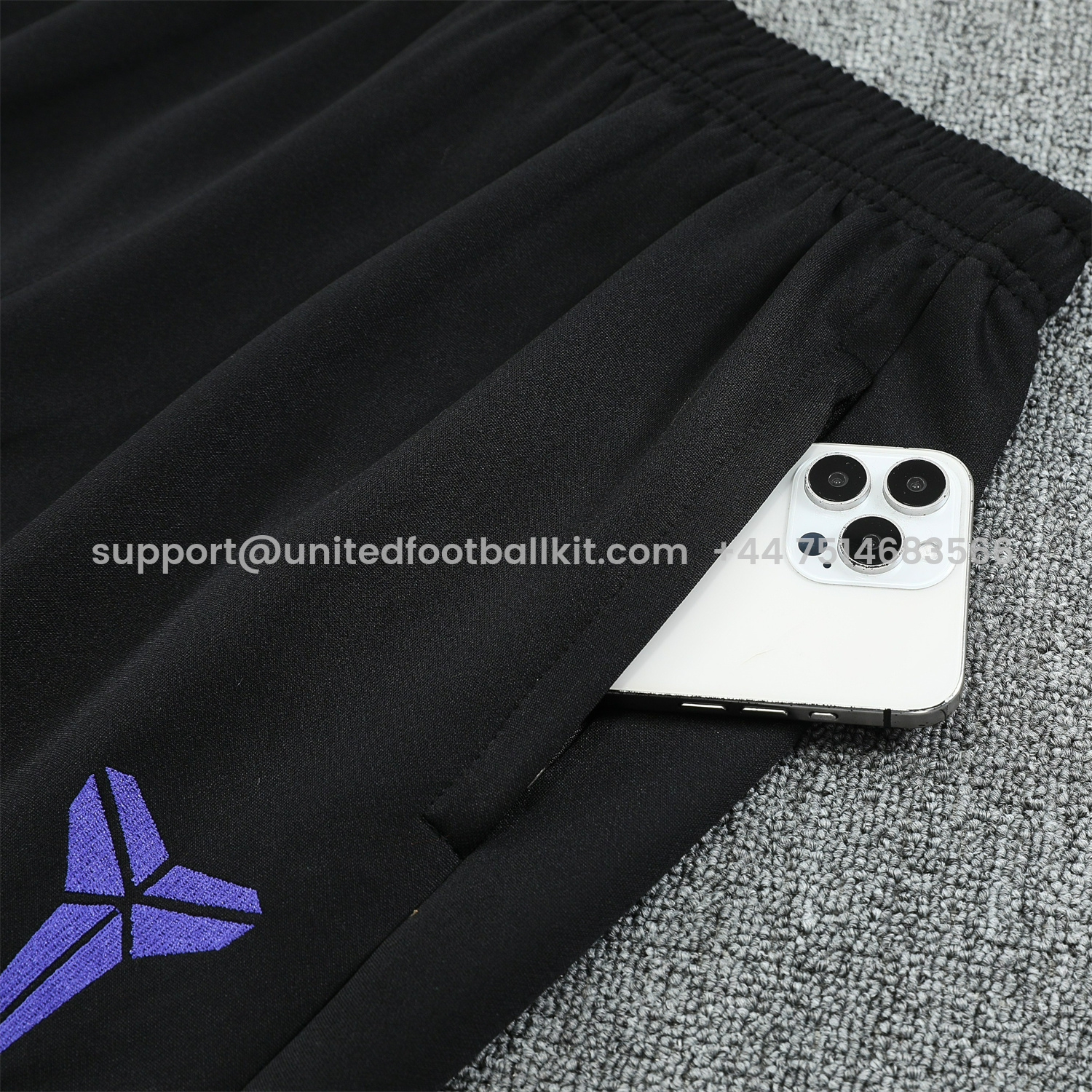 Unitedfootballkit.com | Barcelona 25-26 Jacket Training Tracksuit - Black Purple Jackets & Black Pants -Customize Name, Number and Patch | Worldwide Shipping