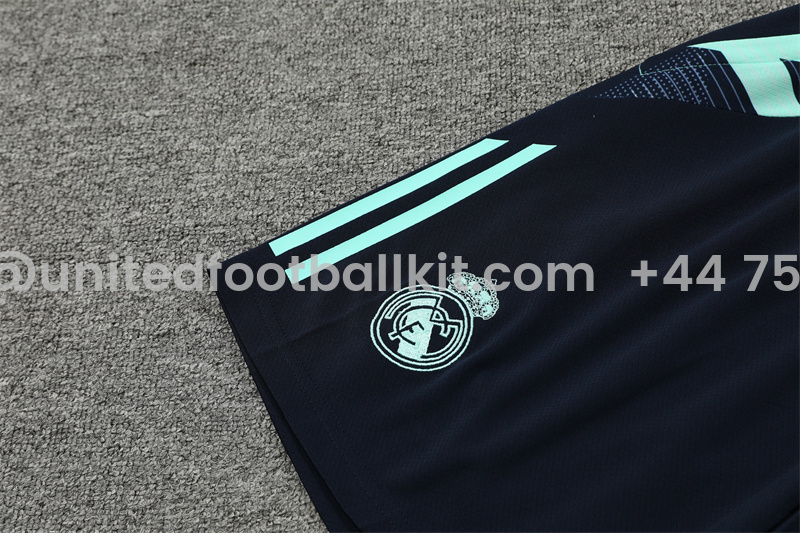 Unitedfootballkit.com | Real Madrid 24-25 Short-Sleeve Training Set - Light Green -Customize Name, Number and Patch | Worldwide Shipping