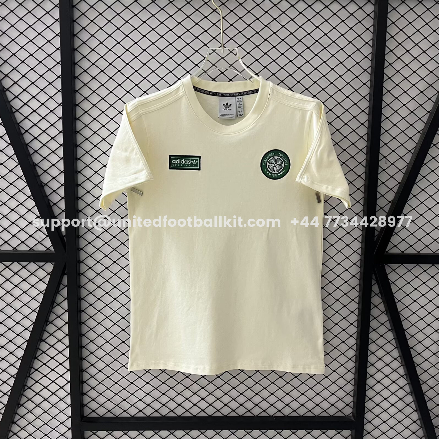 Unitedfootballkit.com | Celtic 25-26 Beige Casual Shirt -Customize Name, Number and Patch | Worldwide Shipping