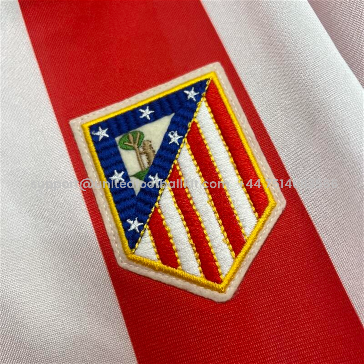 Unitedfootballkit.com | Retro Atletico Madrid 1982-83 Home Jersey -Customize Name, Number and Patch | Worldwide Shipping