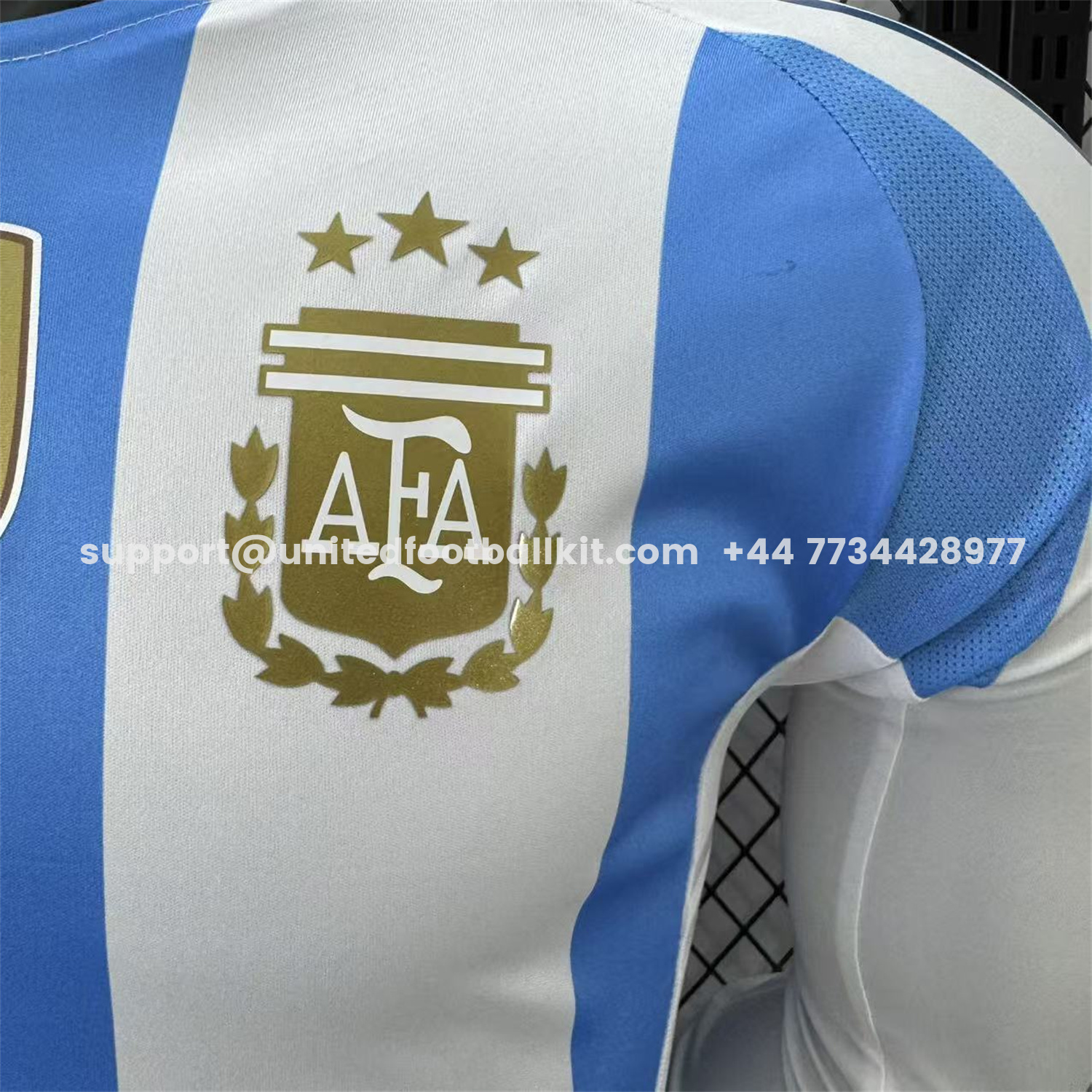 Unitedfootballkit.com | Argentina 2024 Home Long Sleeves Jersey - Player Version -Customize Name, Number and Patch | Worldwide Shipping