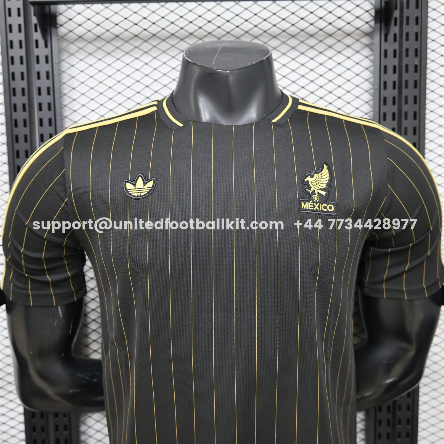 Unitedfootballkit.com | Mexico 2026 Terrace Icon Retro Casual Style Black Jersey - Player Version -Customize Name, Number and Patch | Worldwide Shipping