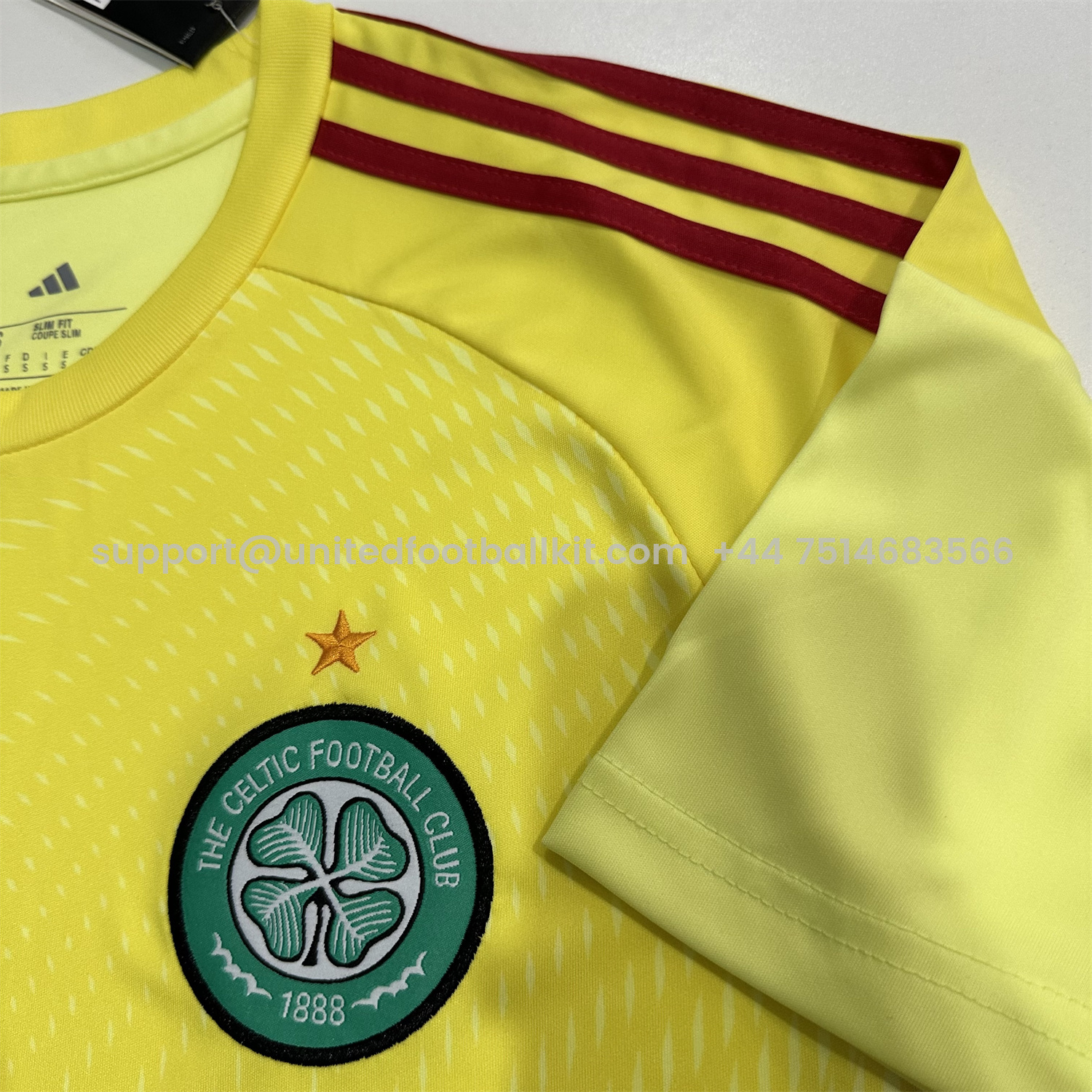 Unitedfootballkit.com | Celtic 25-26 Light Yellow Goalkeeper Jersey - Fans Version -Customize Name, Number and Patch | Worldwide Shipping