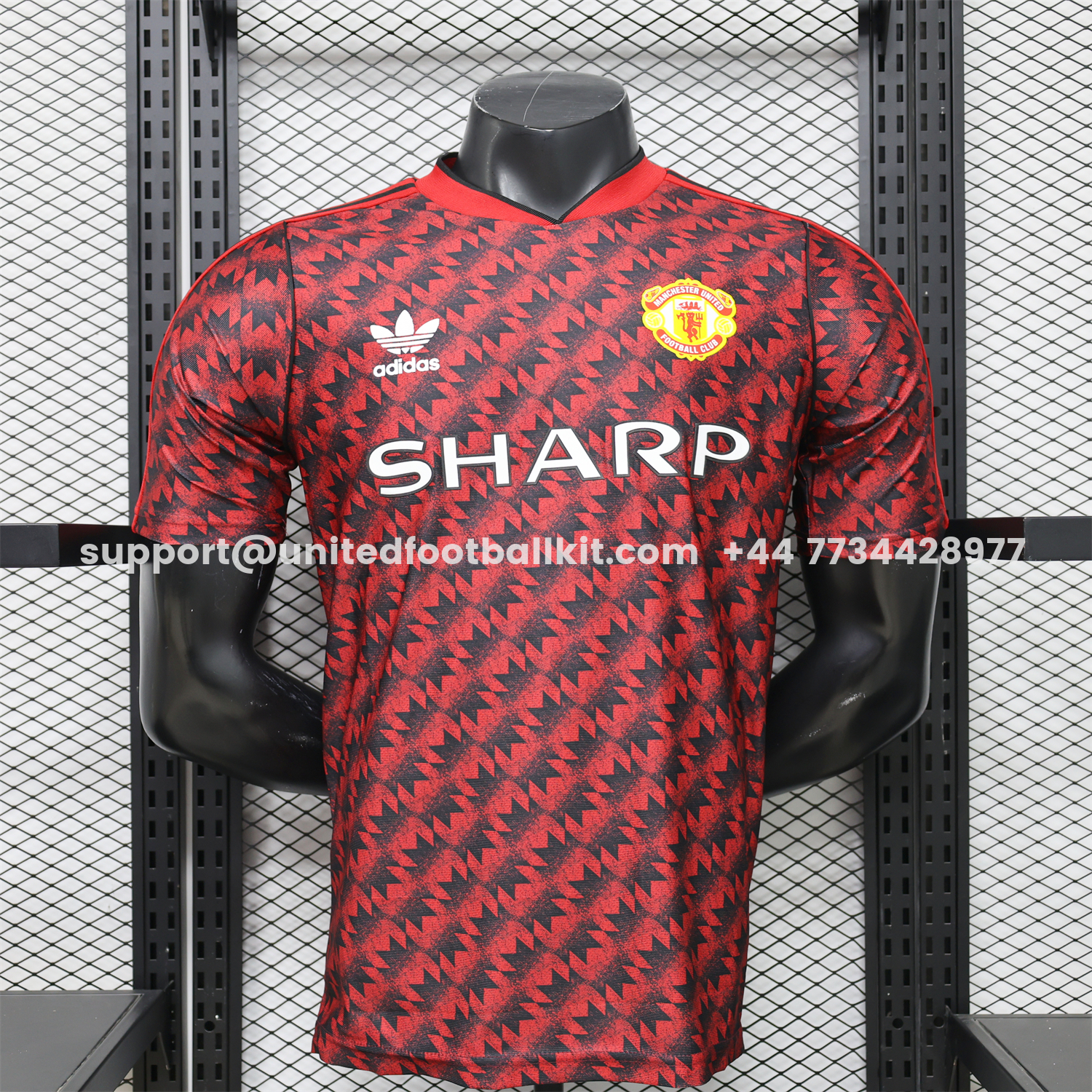 Unitedfootballkit.com | Manchester United 26-27 Terrace Icon Retro Casual Style Red Jersey - Player Version -Customize Name, Number and Patch | Worldwide Shipping