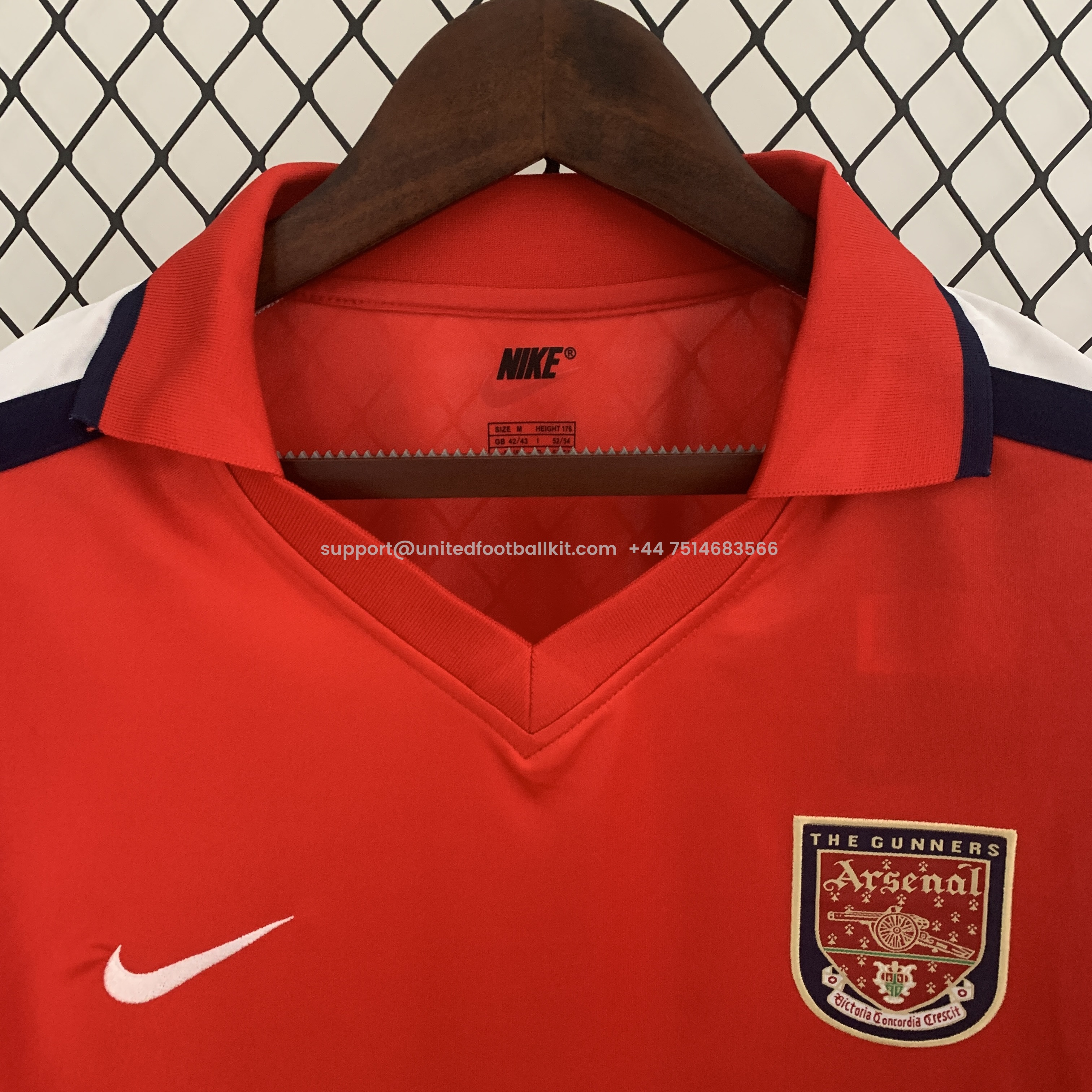 Unitedfootballkit.com | Retro Arsenal 01-02 Home Stadium Jersey -Customize Name, Number and Patch | Worldwide Shipping