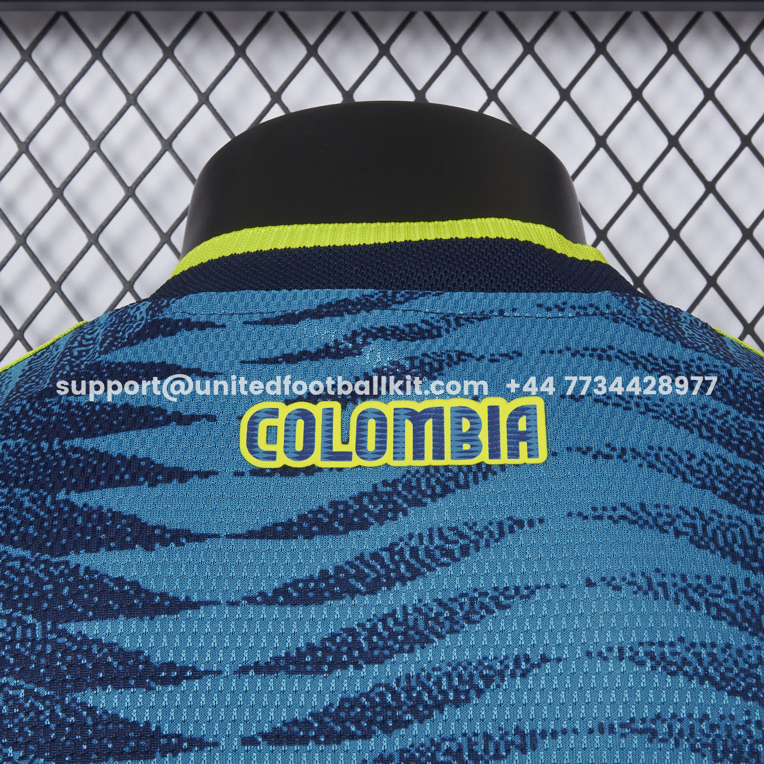 Unitedfootballkit.com | Colombia 2026 Away Blue Jersey - Player Version -Customize Name, Number and Patch | Worldwide Shipping