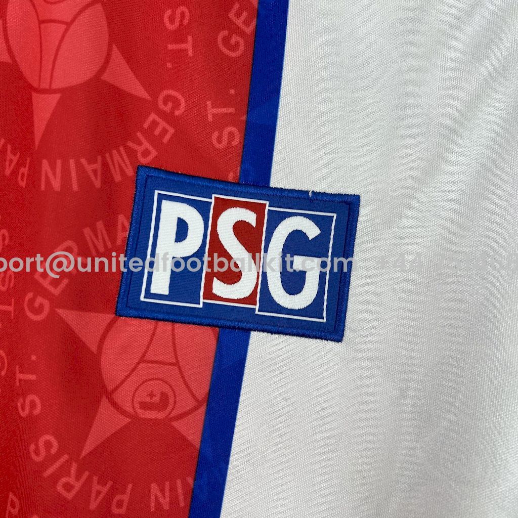 Unitedfootballkit.com | Retro Paris Saint-Germain PSG 1994-95 Away Unsponsored Jersey -Customize Name, Number and Patch | Worldwide Shipping