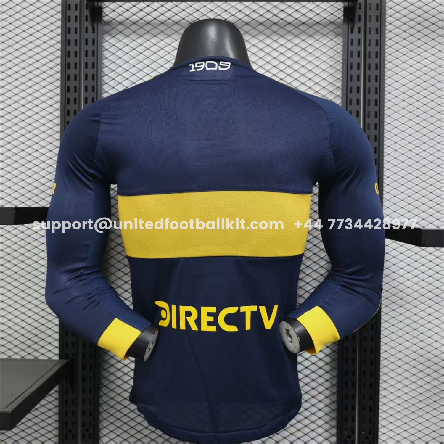 Unitedfootballkit.com | Boca Juniors 25-26 Home Long Sleeves Jersey - Player Version -Customize Name, Number and Patch | Worldwide Shipping
