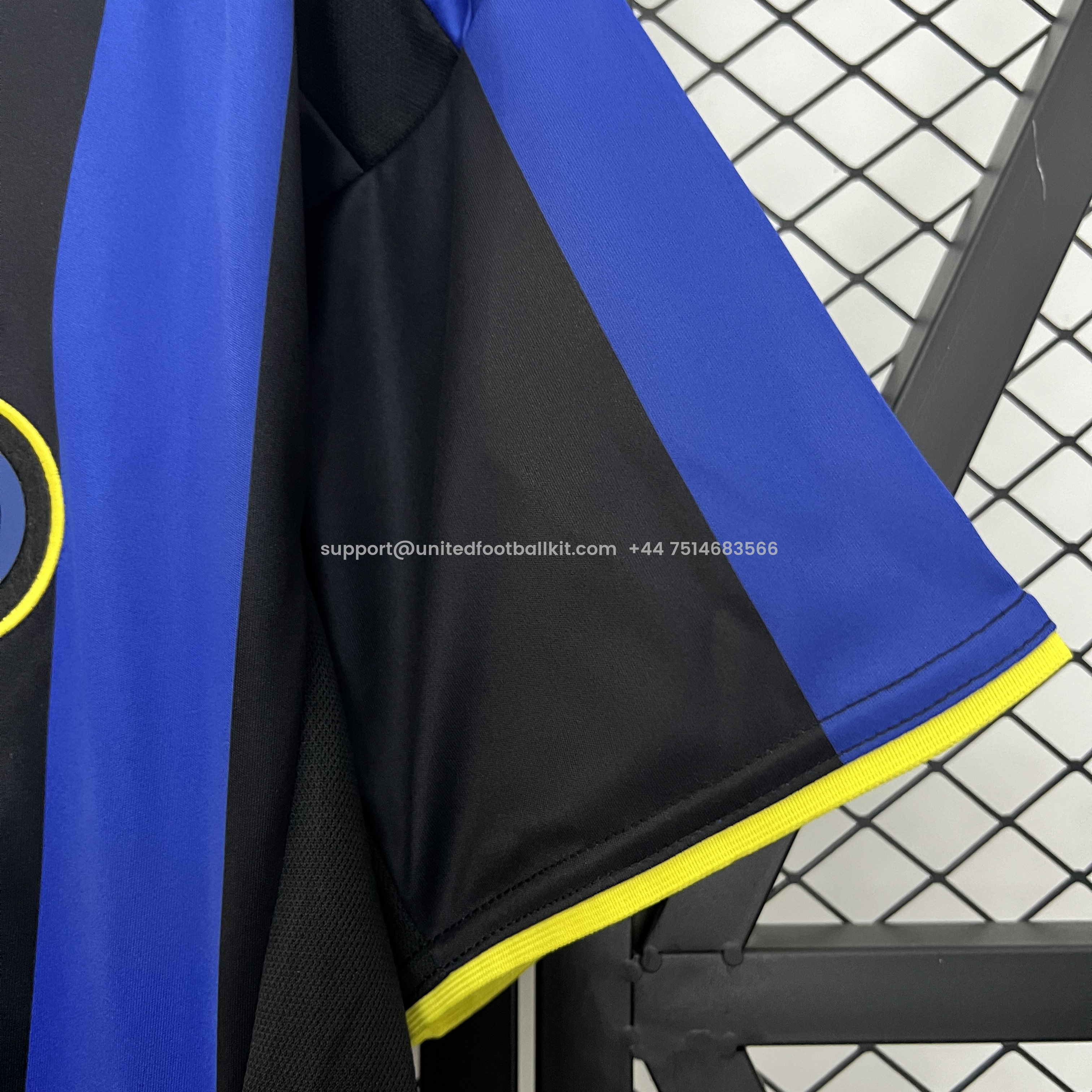 Unitedfootballkit.com | Retro Inter Milan 2002-03 Home Jersey -Customize Name, Number and Patch | Worldwide Shipping