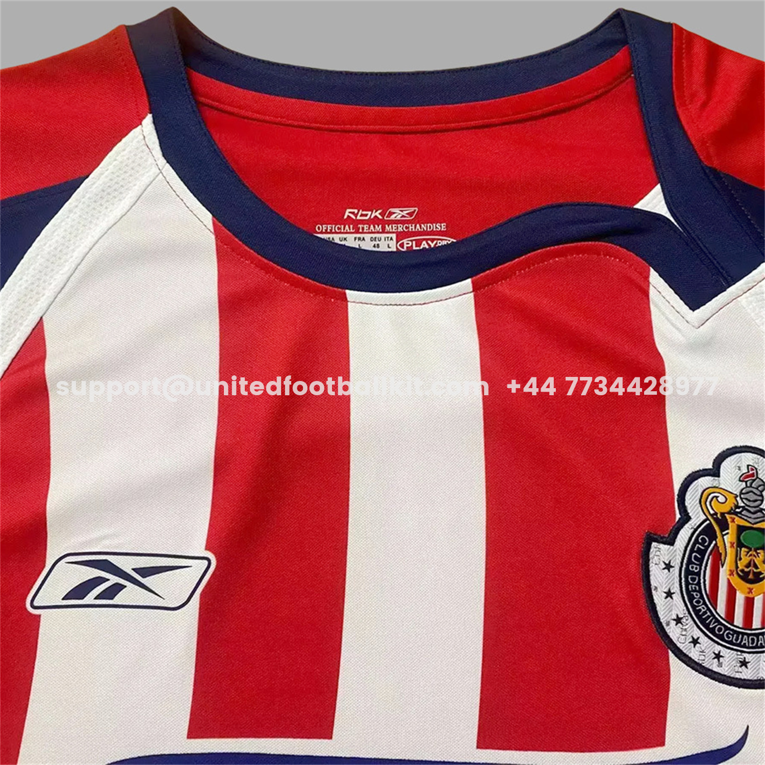 Unitedfootballkit.com | Retro Chivas de Guadalajara 2007-08 Home Jersey -Customize Name, Number and Patch | Worldwide Shipping
