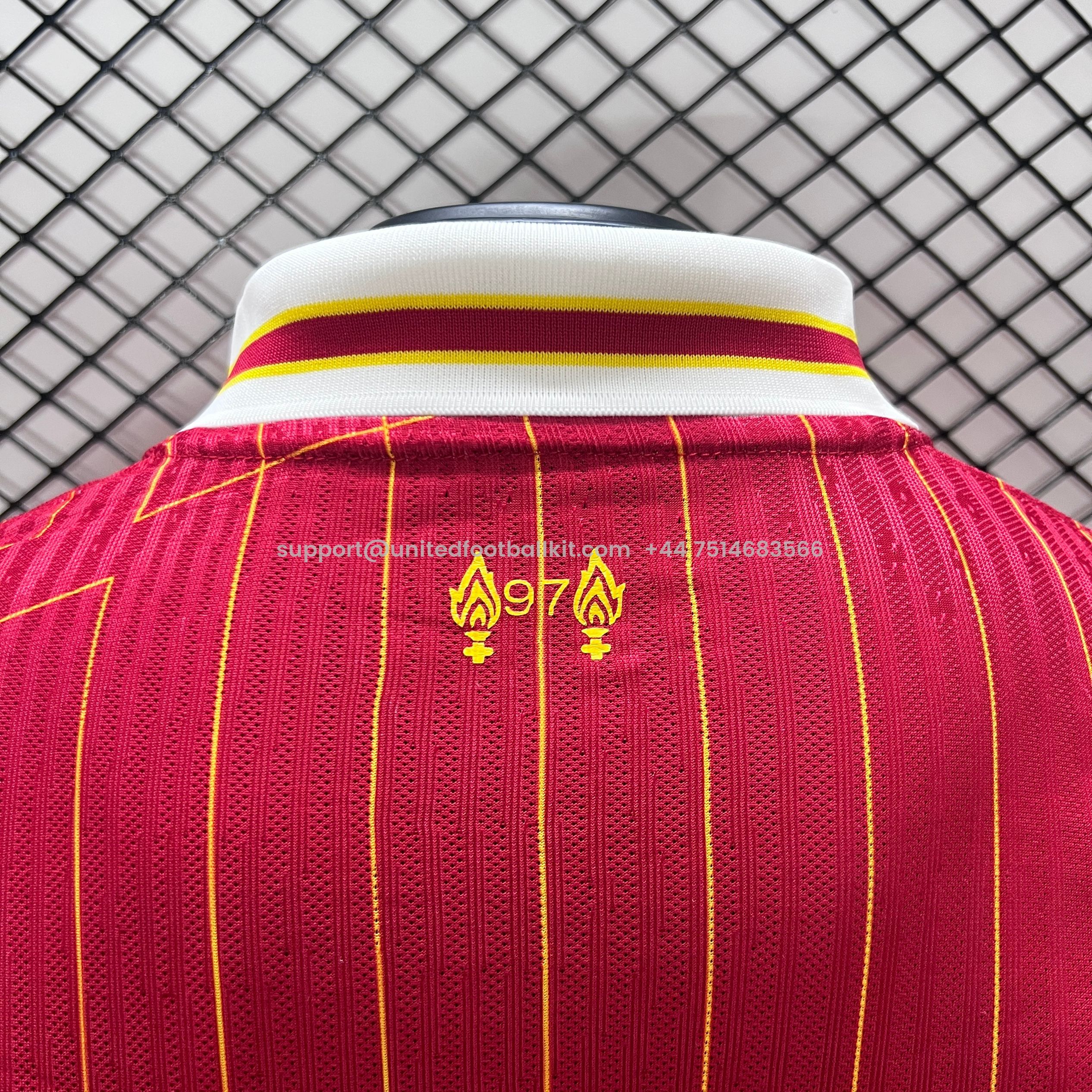 Unitedfootballkit.com | Liver.pool 24-25 Home Long Sleeve Jersey - Player Version -Customize Name, Number and Patch | Worldwide Shipping