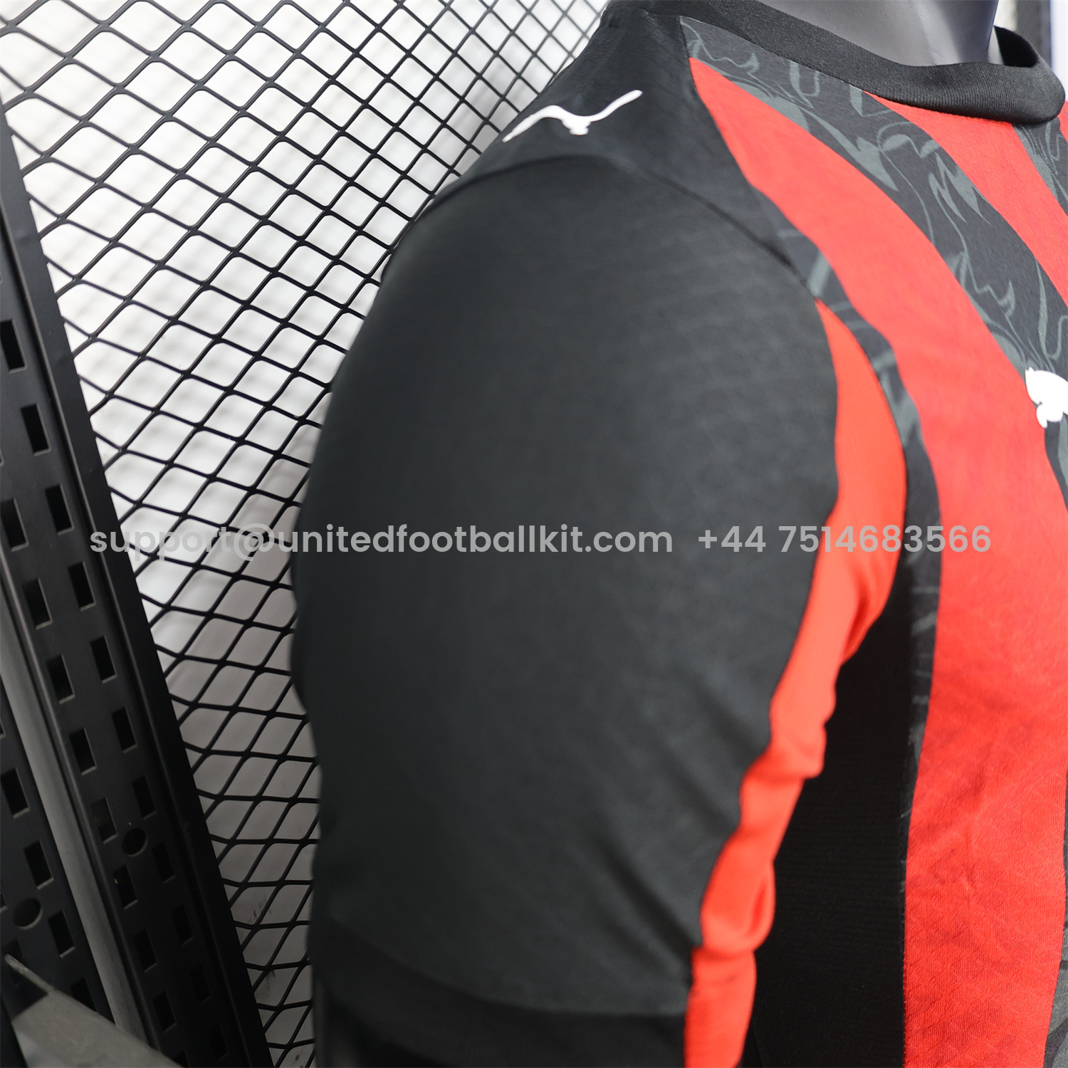 Unitedfootballkit.com | AC Milan 25-26 Home Jersey - Player Version -Customize Name, Number and Patch | Worldwide Shipping