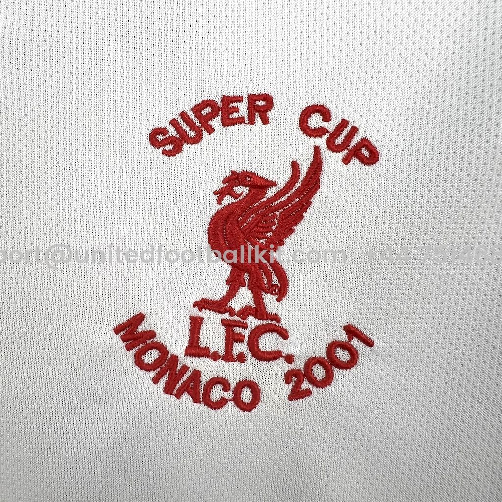 Unitedfootballkit.com | Retro Liver.pool 2001-02 UEFA Super Cup Away Jersey -Customize Name, Number and Patch | Worldwide Shipping