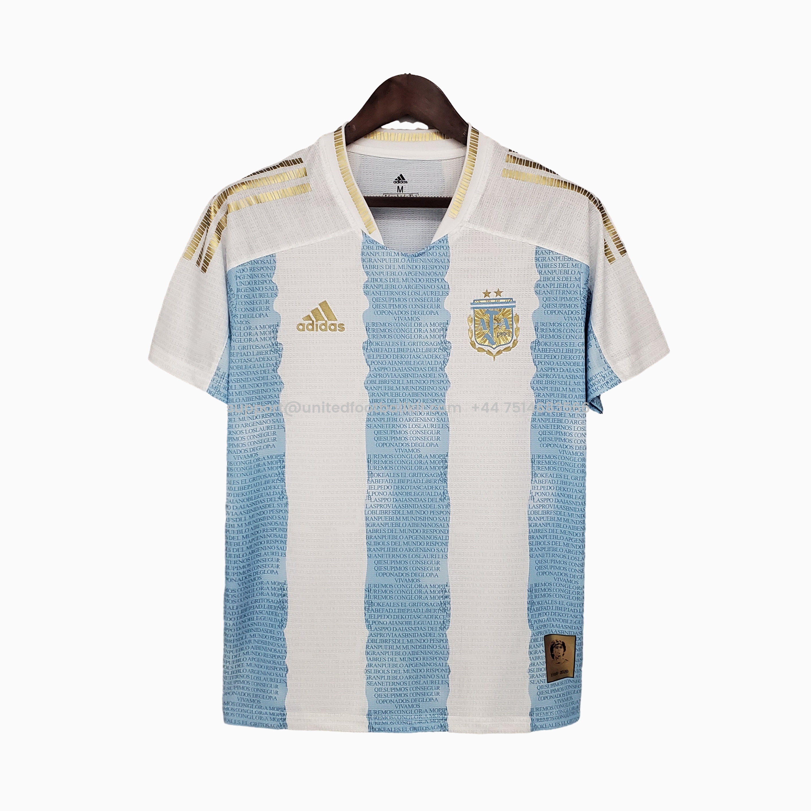 Unitedfootballkit.com | Retro Argentina 2021 Special Edition Jersey - Fans Version -Customize Name, Number and Patch | Worldwide Shipping