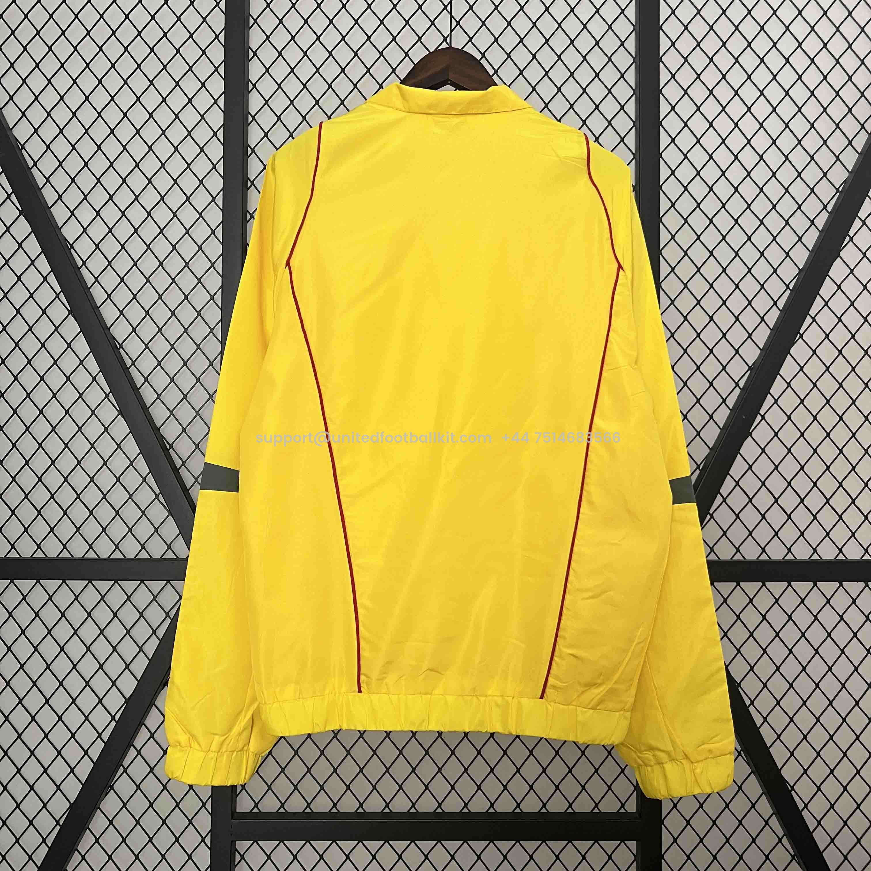 Unitedfootballkit.com | Colombia 2024 Yellow Windbreaker -Customize Name, Number and Patch | Worldwide Shipping