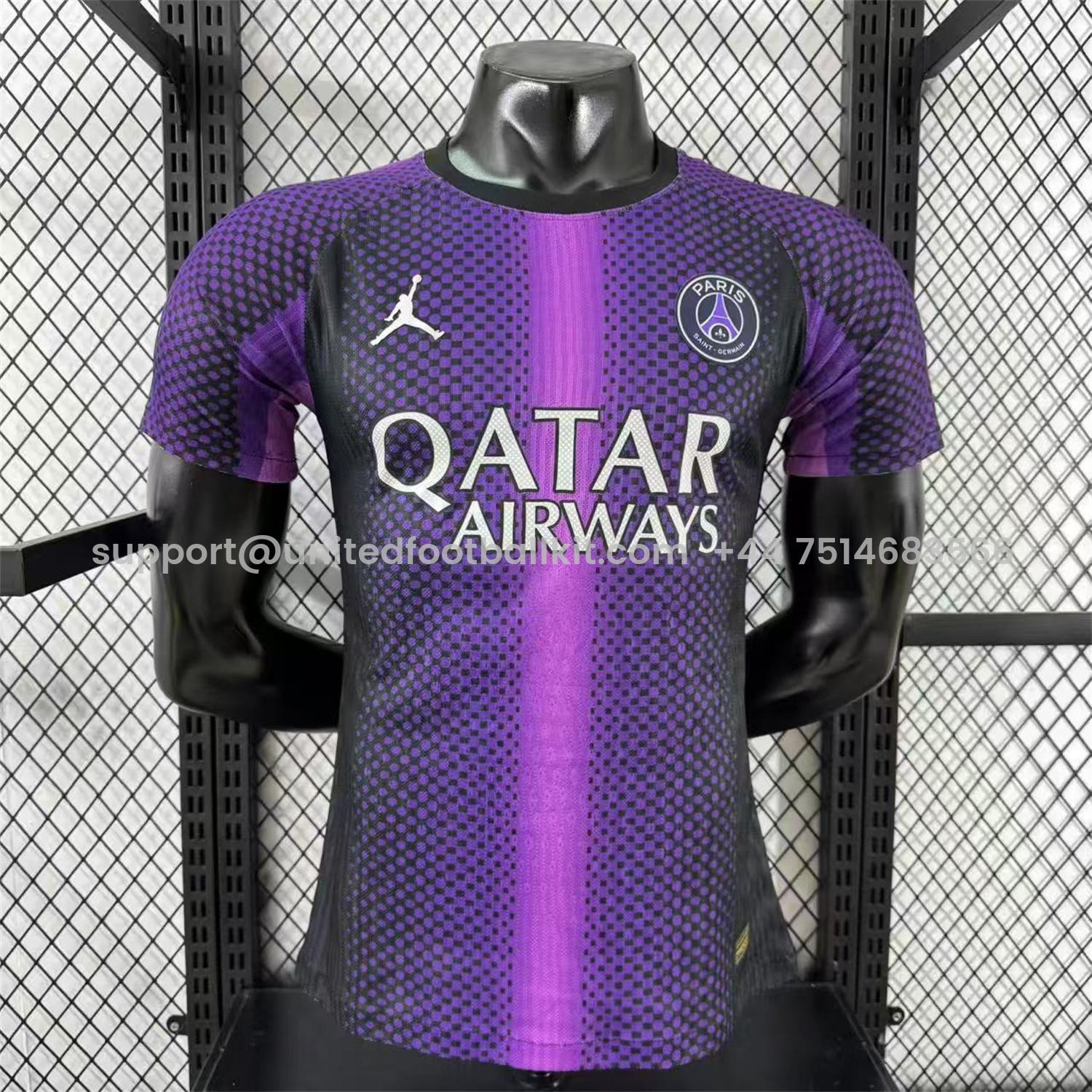 Unitedfootballkit.com | Paris Saint-Germain PSG X JD 25-26 Purple Special Edition Jersey - Player Version -Customize Name, Number and Patch | Worldwide Shipping