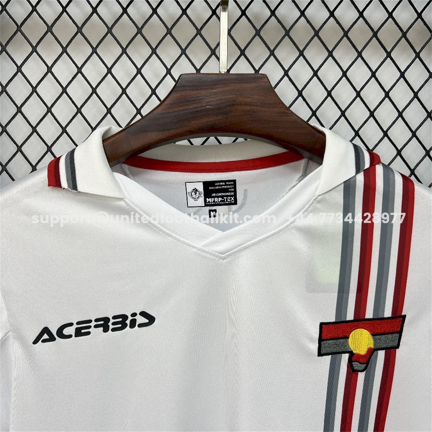 Unitedfootballkit.com | Cremonese 25-26 Away White Jersey - Fans Version -Customize Name, Number and Patch | Worldwide Shipping