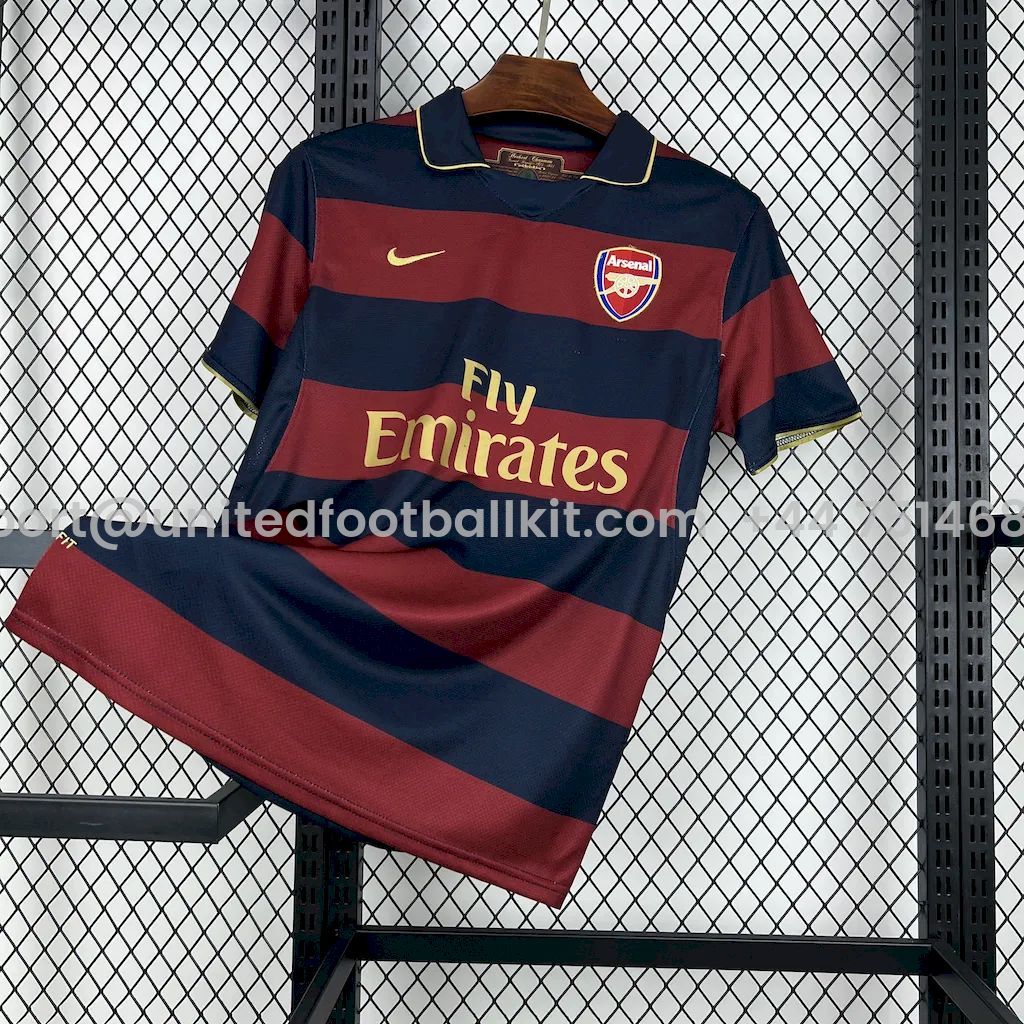 Unitedfootballkit.com | Retro Arsenal 2007-08 Third Jersey -Customize Name, Number and Patch | Worldwide Shipping