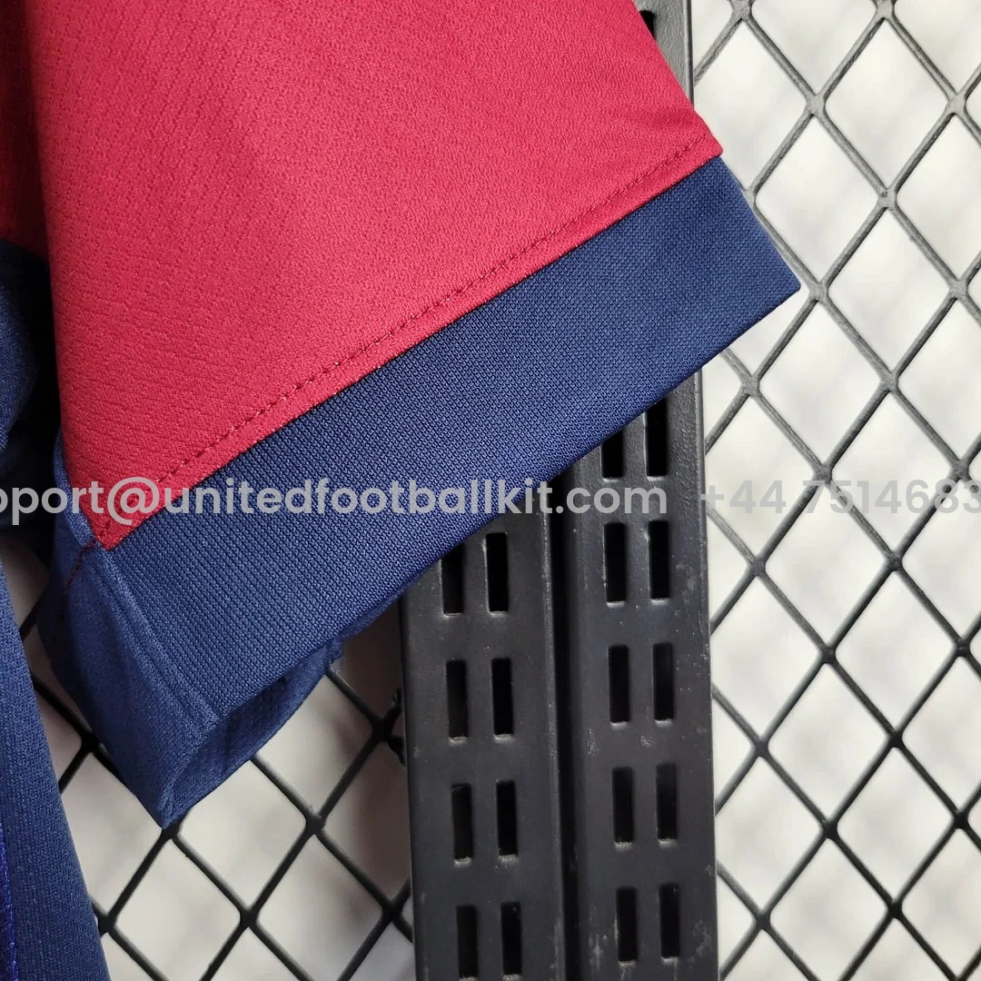 Unitedfootballkit.com | Barcelona X Coldplay 24-25 Home Co-Branded Kids Kit -Customize Name, Number and Patch | Worldwide Shipping