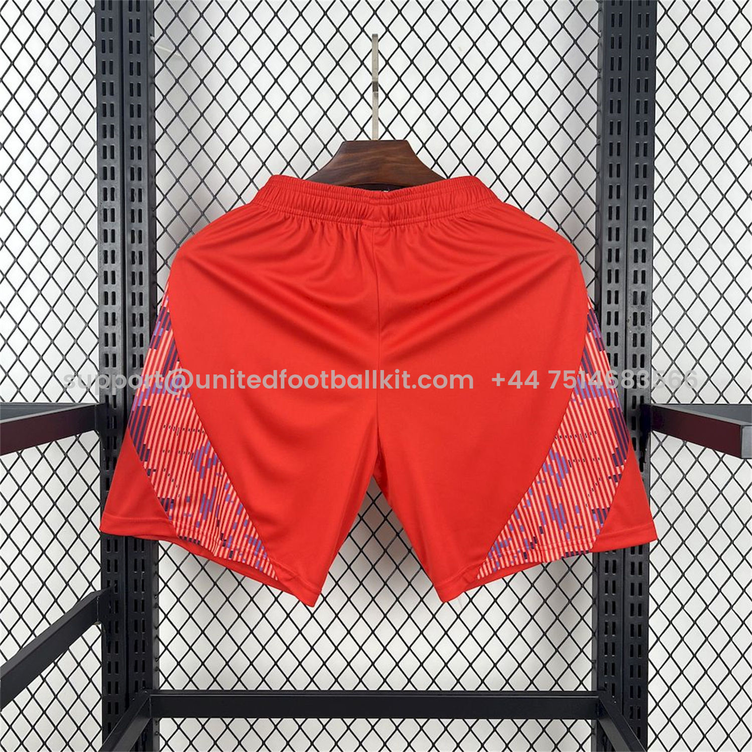 Unitedfootballkit.com | Universidad de Chile 25-26 Away Red Shorts- Fans Version -Customize Name, Number and Patch | Worldwide Shipping