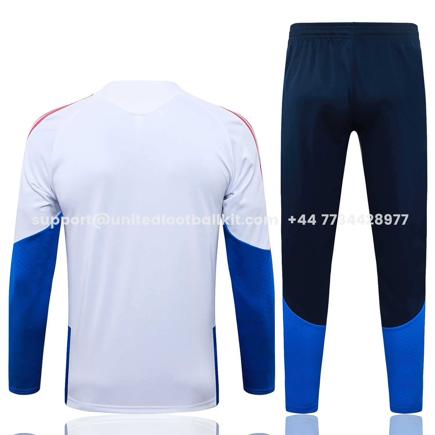 Unitedfootballkit.com | Colombia 2026 Long Sleeve Training Set - White Top & Black Pants -Customize Name, Number and Patch | Worldwide Shipping