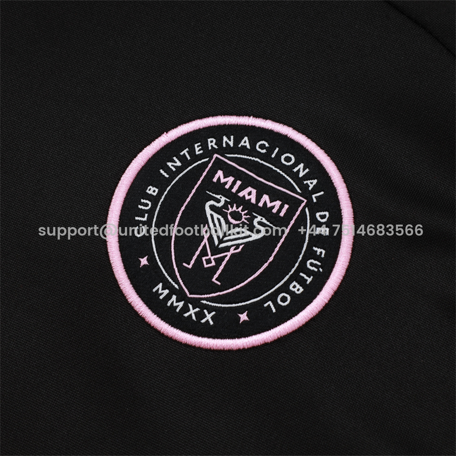 Unitedfootballkit.com | INT M.A.M 25-26 Long Sleeves Training Set - Black Top & Black Pants -Customize Name, Number and Patch | Worldwide Shipping