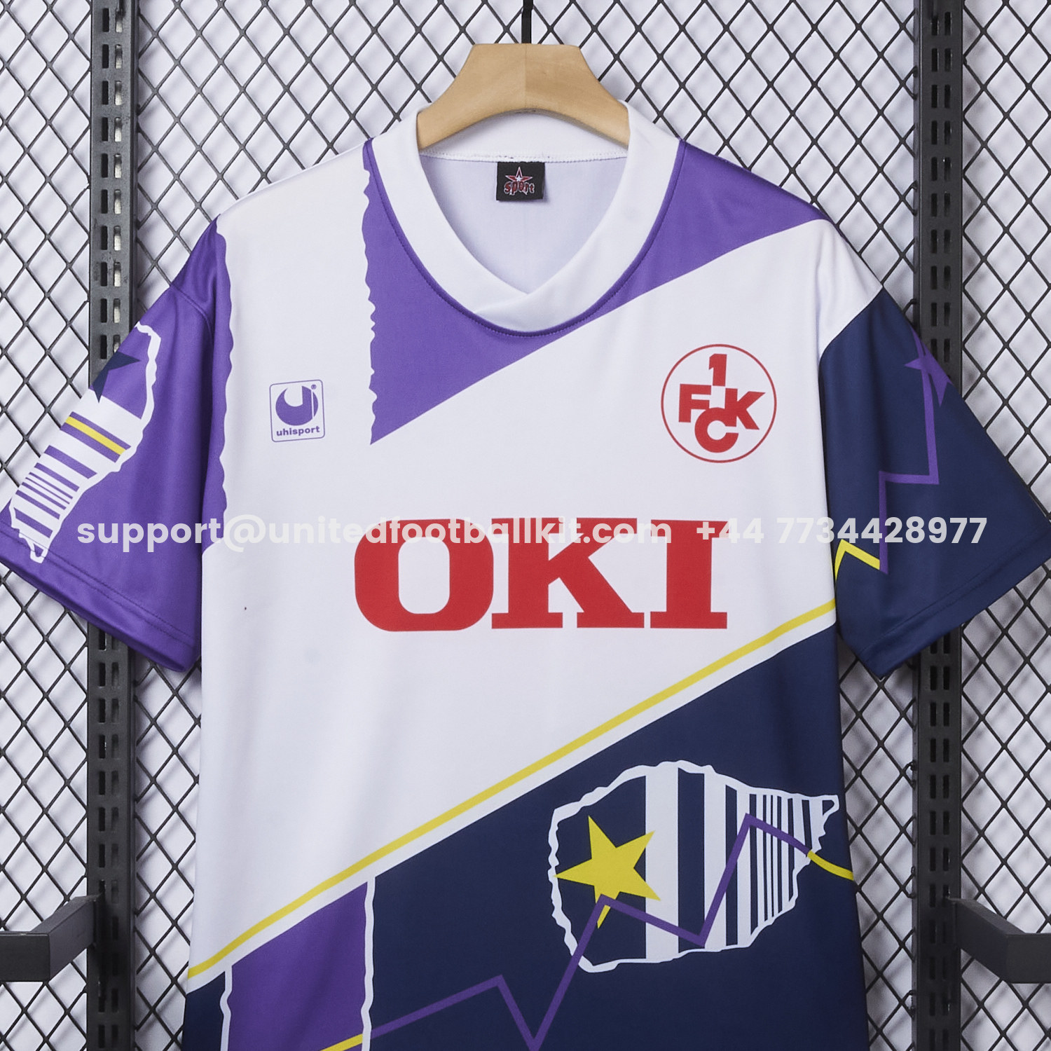 Unitedfootballkit.com | Retro Kaiserslautern 1991-92 Away Jersey - Fans Version -Customize Name, Number and Patch | Worldwide Shipping