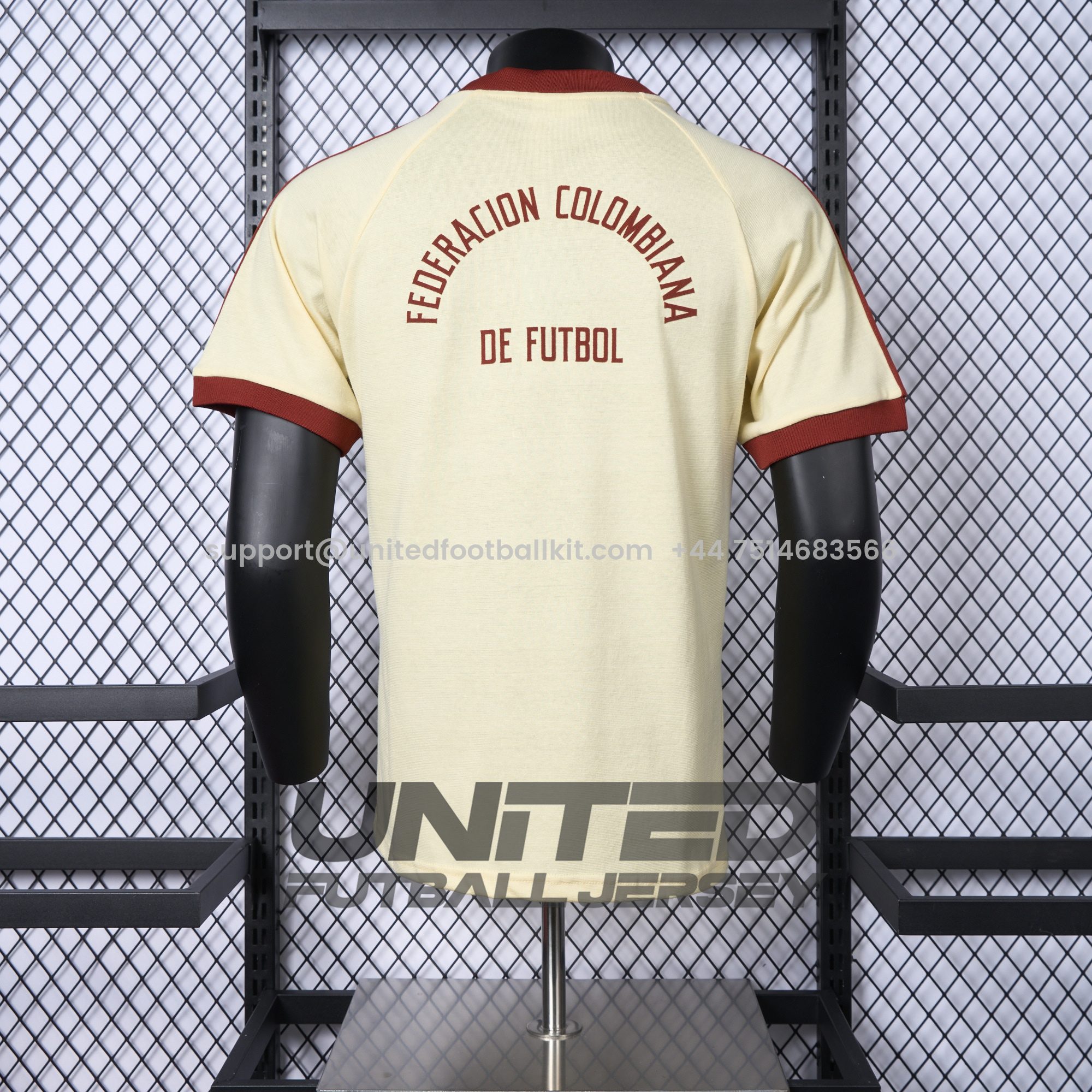 Unitedfootballkit.com | Colombia 2024 Classic Originals 3-Stripes Casual Shirt - Player Version -Customize Name, Number and Patch | Worldwide Shipping