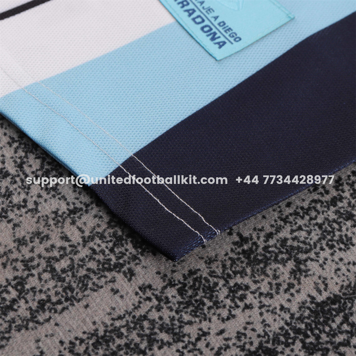 Unitedfootballkit.com | Retro Argentina 2001 Maradona Special Kids Kit -Customize Name, Number and Patch | Worldwide Shipping