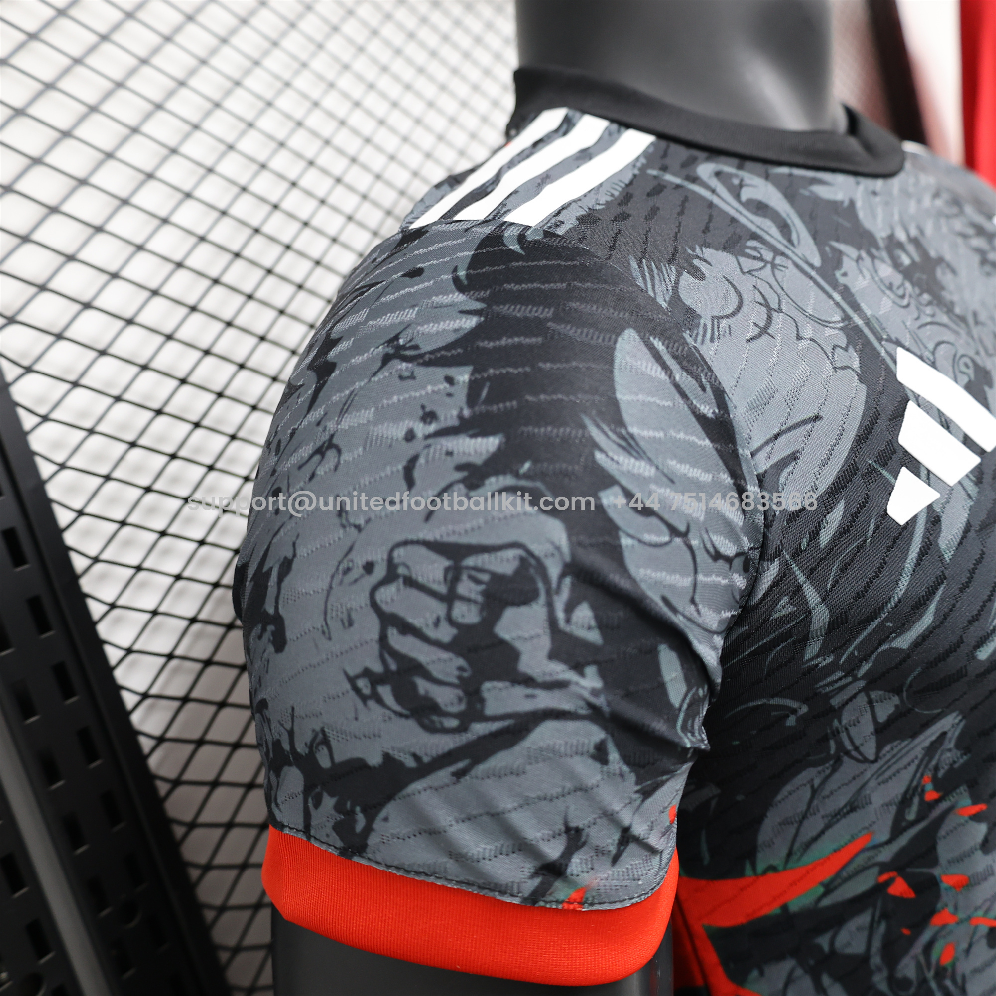 Unitedfootballkit.com | Japan 2024 ONE PIECE Luffy Special Edition Black Jersey - Player Version -Customize Name, Number and Patch | Worldwide Shipping