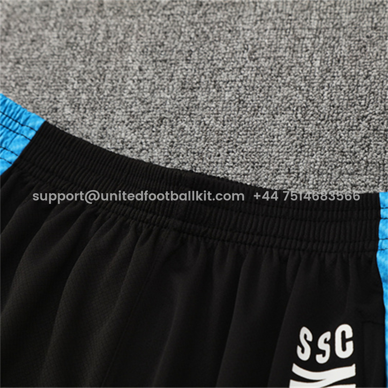 Unitedfootballkit.com | Napoli 25-26 Short-Sleeve Training Set - Blue Mecha Top & Black Shorts -Customize Name, Number and Patch | Worldwide Shipping