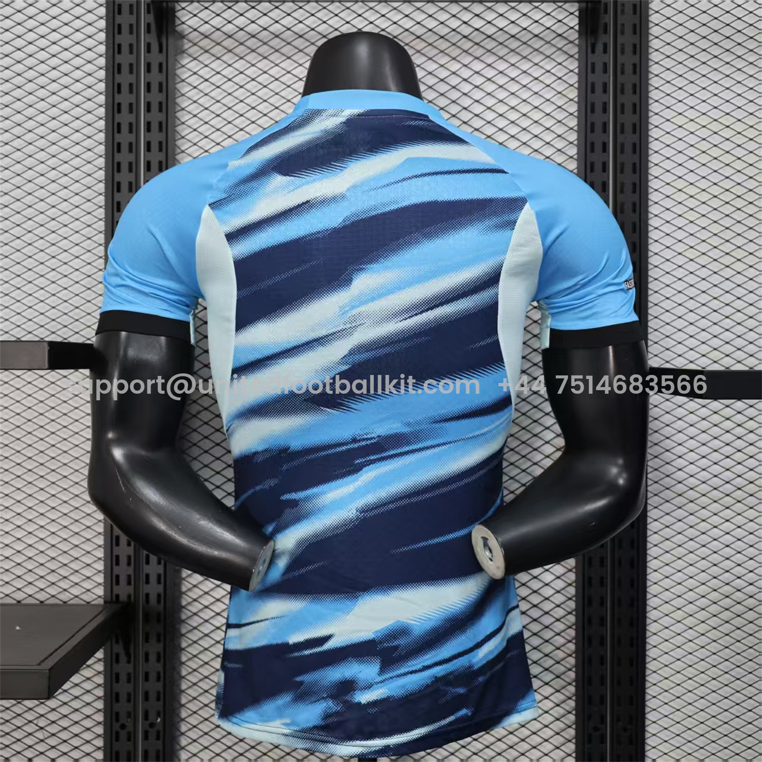 Unitedfootballkit.com | Marseille 25-26 Blue Gradient Training Jersey - Player Version -Customize Name, Number and Patch | Worldwide Shipping