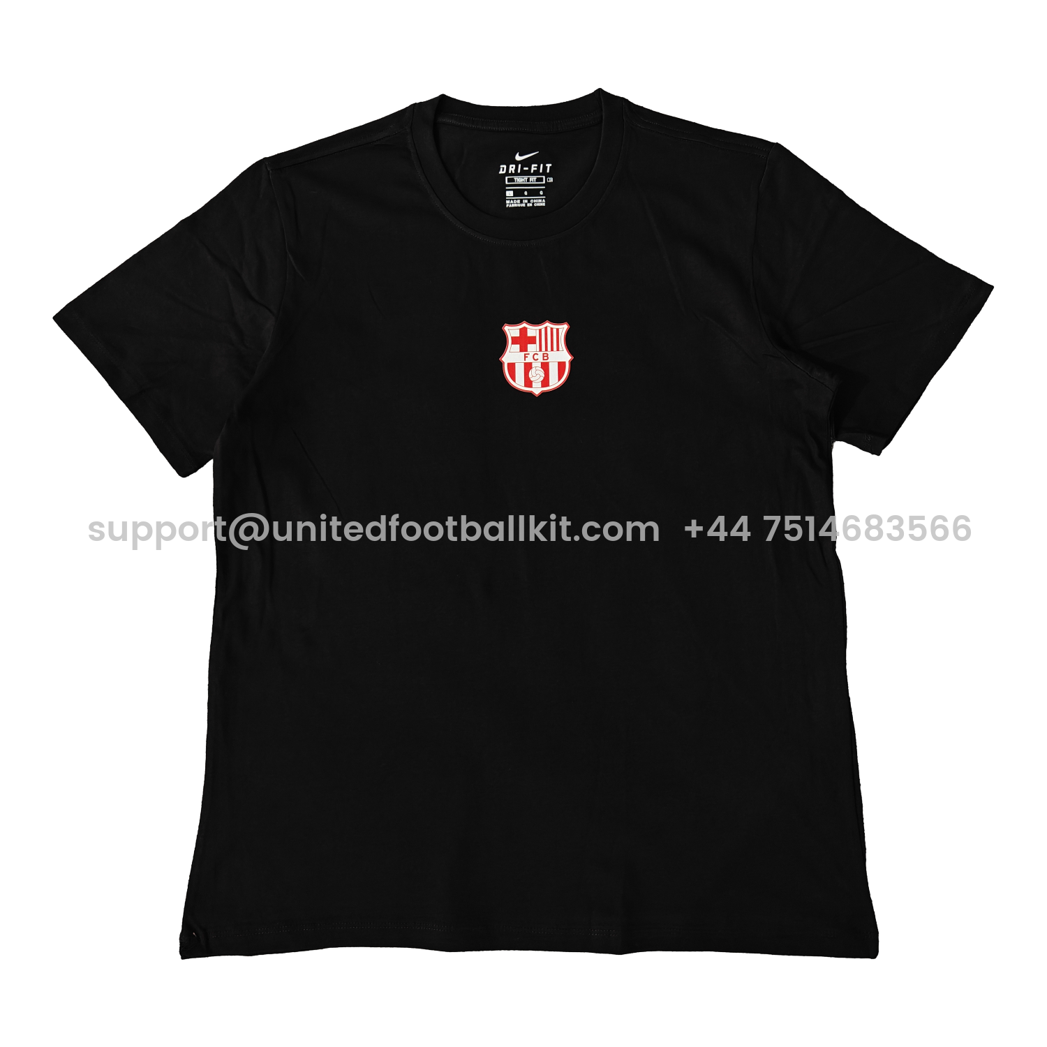 Unitedfootballkit.com | Barcelona Més Que Un Club Skateboard Aesthetics T-shirt【Black】 -Customize Name, Number and Patch | Worldwide Shipping