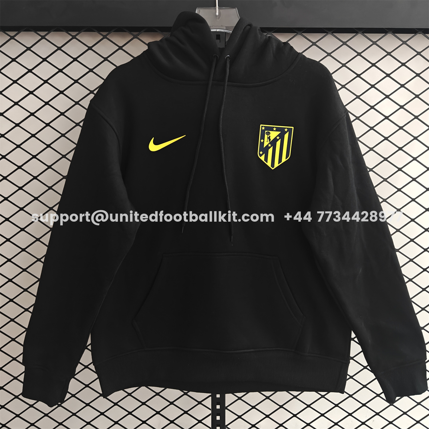Unitedfootballkit.com | Atletico Madrid 25-26 Originals Terrace Icon Unisex Pullover Hoodie -Customize Name, Number and Patch | Worldwide Shipping