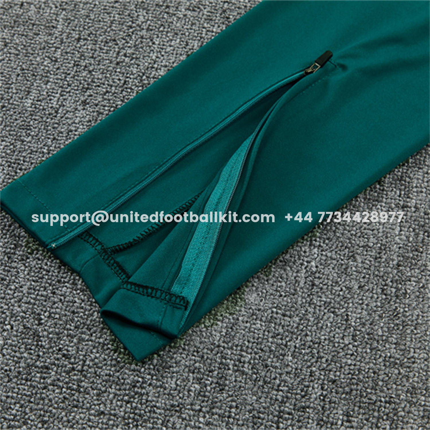 Unitedfootballkit.com | Brazil 2026 Long Sleeve Training Set - Sky Blue Top & Dark Green Pants -Customize Name, Number and Patch | Worldwide Shipping