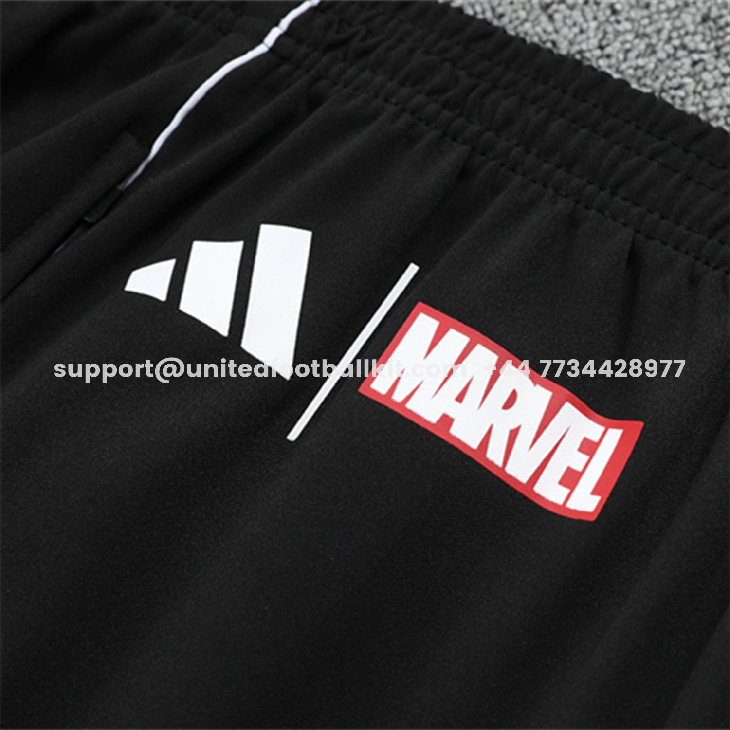 Unitedfootballkit.com | Real Madrid 25-26 Long Sleeve Training Set - White Top & Black Pants -Customize Name, Number and Patch | Worldwide Shipping