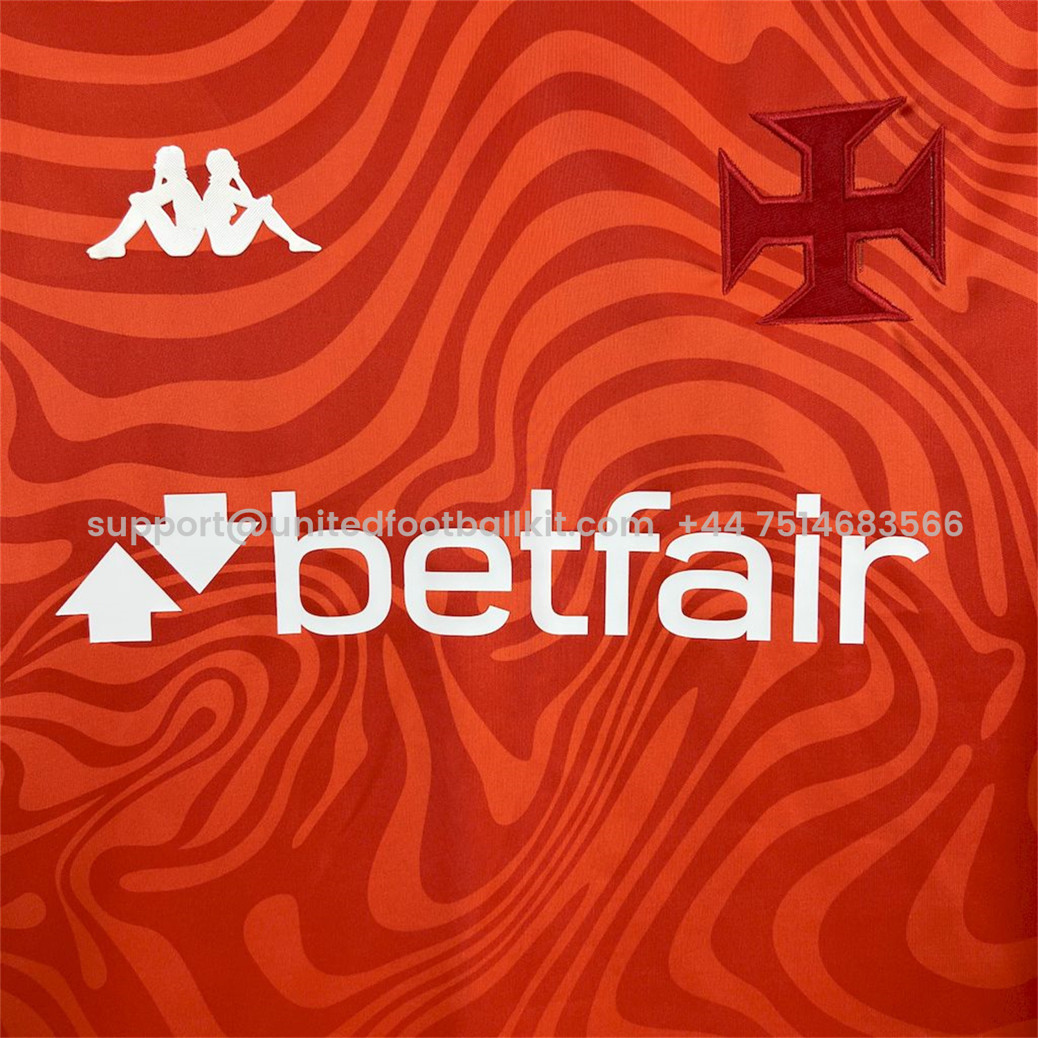 Unitedfootballkit.com | Vasco da Gama 25-26 Orange Goalkeeper Jersey - Fans Version -Customize Name, Number and Patch | Worldwide Shipping