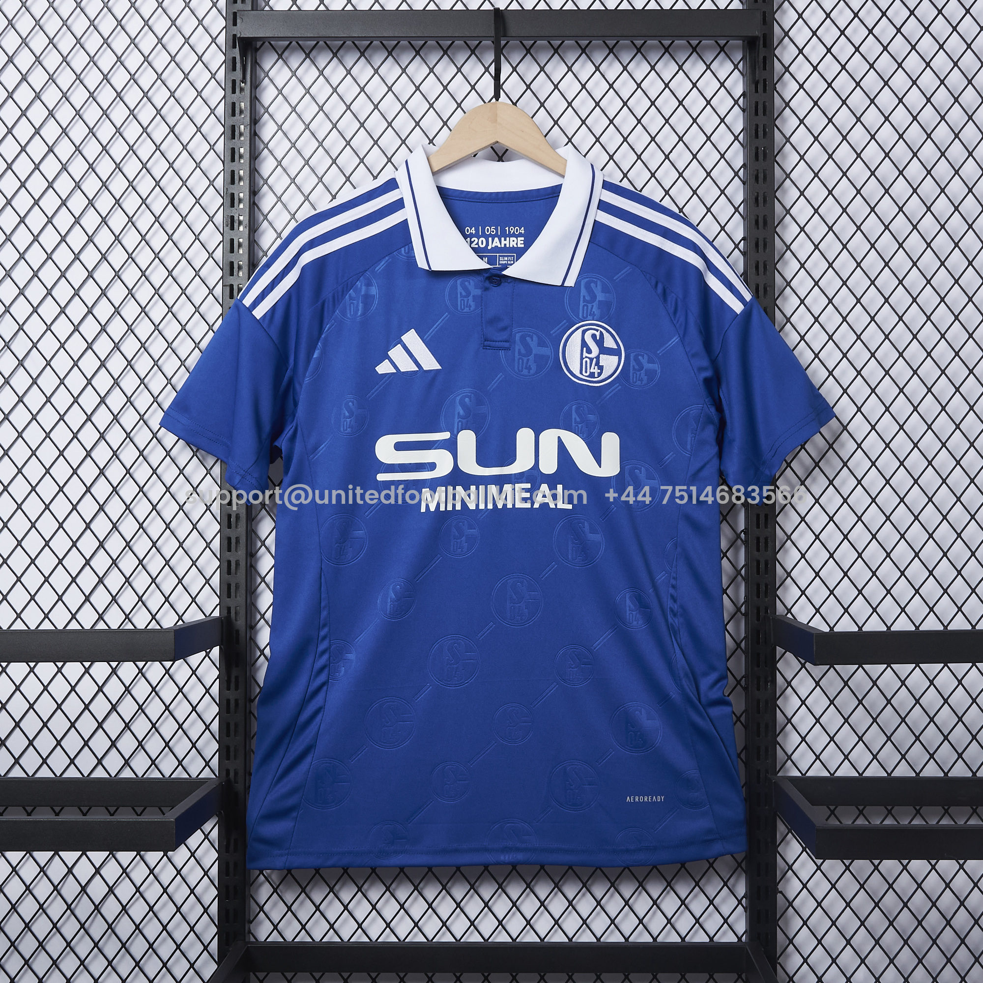 Unitedfootballkit.com | Schalke 04 24-25 Home Stadium Jersey - Fans Version -Customize Name, Number and Patch | Worldwide Shipping