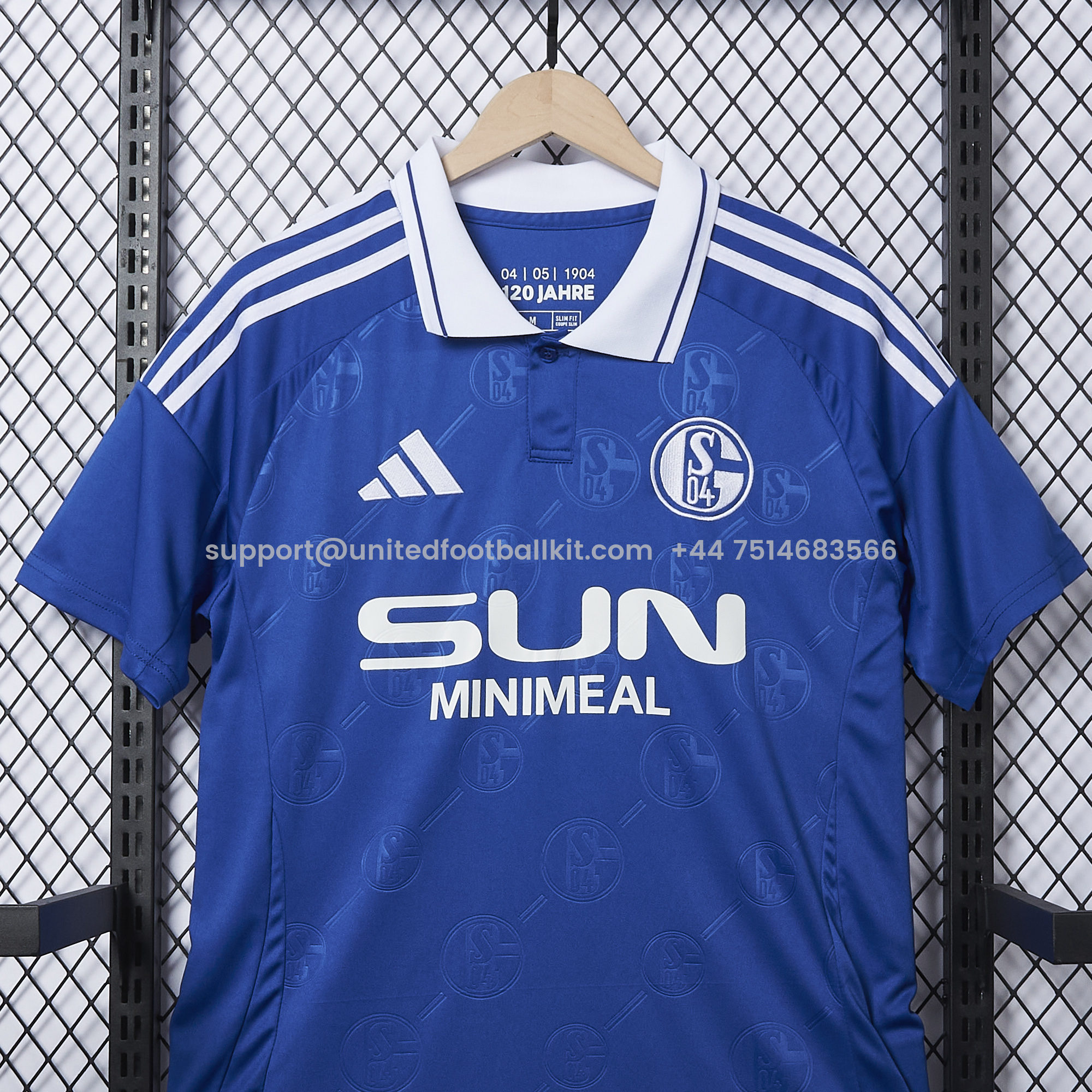 Unitedfootballkit.com | Schalke 04 24-25 Home Stadium Jersey - Fans Version -Customize Name, Number and Patch | Worldwide Shipping
