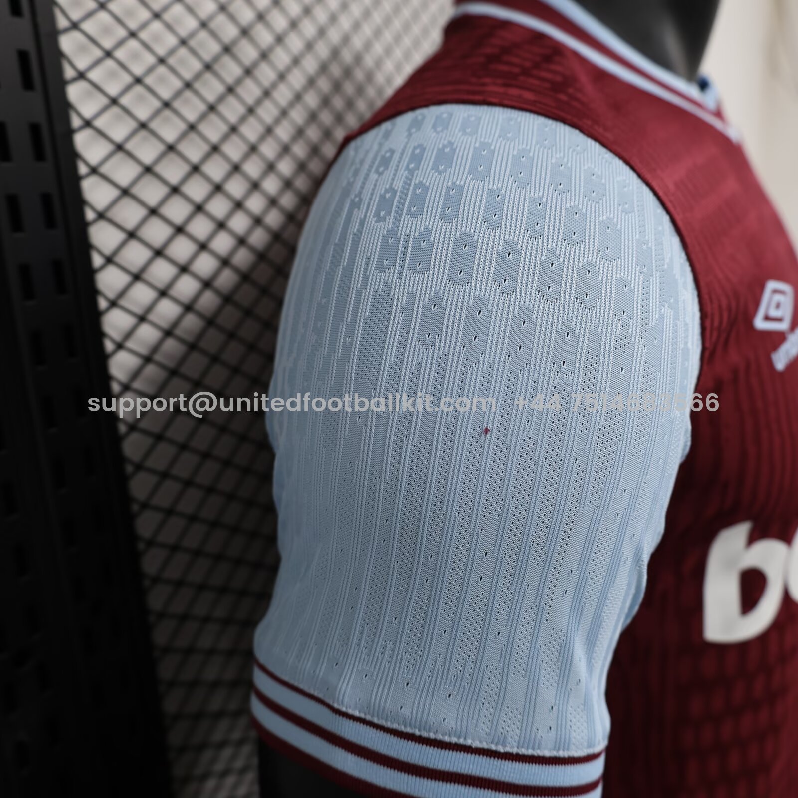 Unitedfootballkit.com | West Ham United 24-25 Home Stadium Jersey - Player Version -Customize Name, Number and Patch | Worldwide Shipping