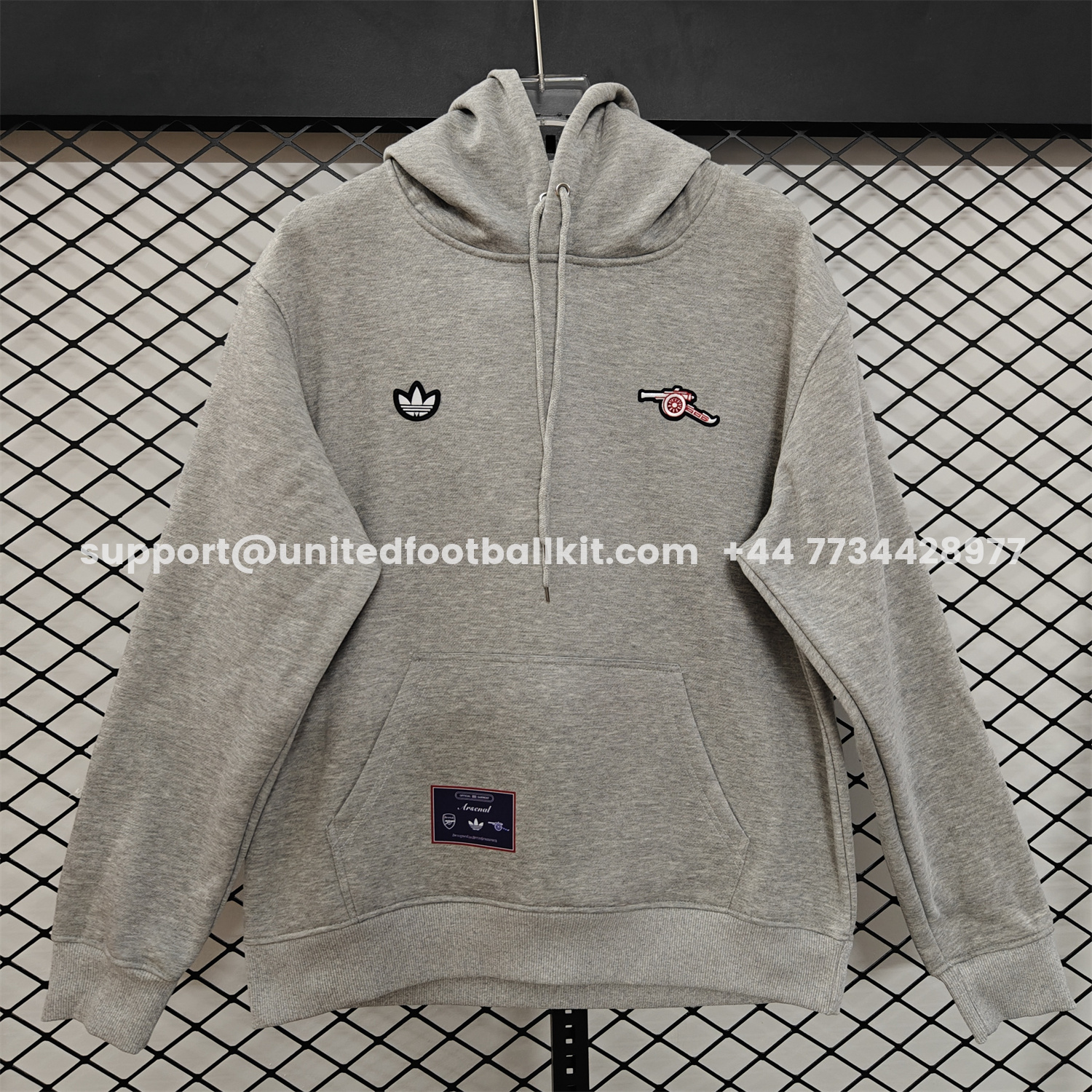 Unitedfootballkit.com | Arsenal 25-26 Originals Terrace Icon Unisex Pullover Hoodie -Customize Name, Number and Patch | Worldwide Shipping