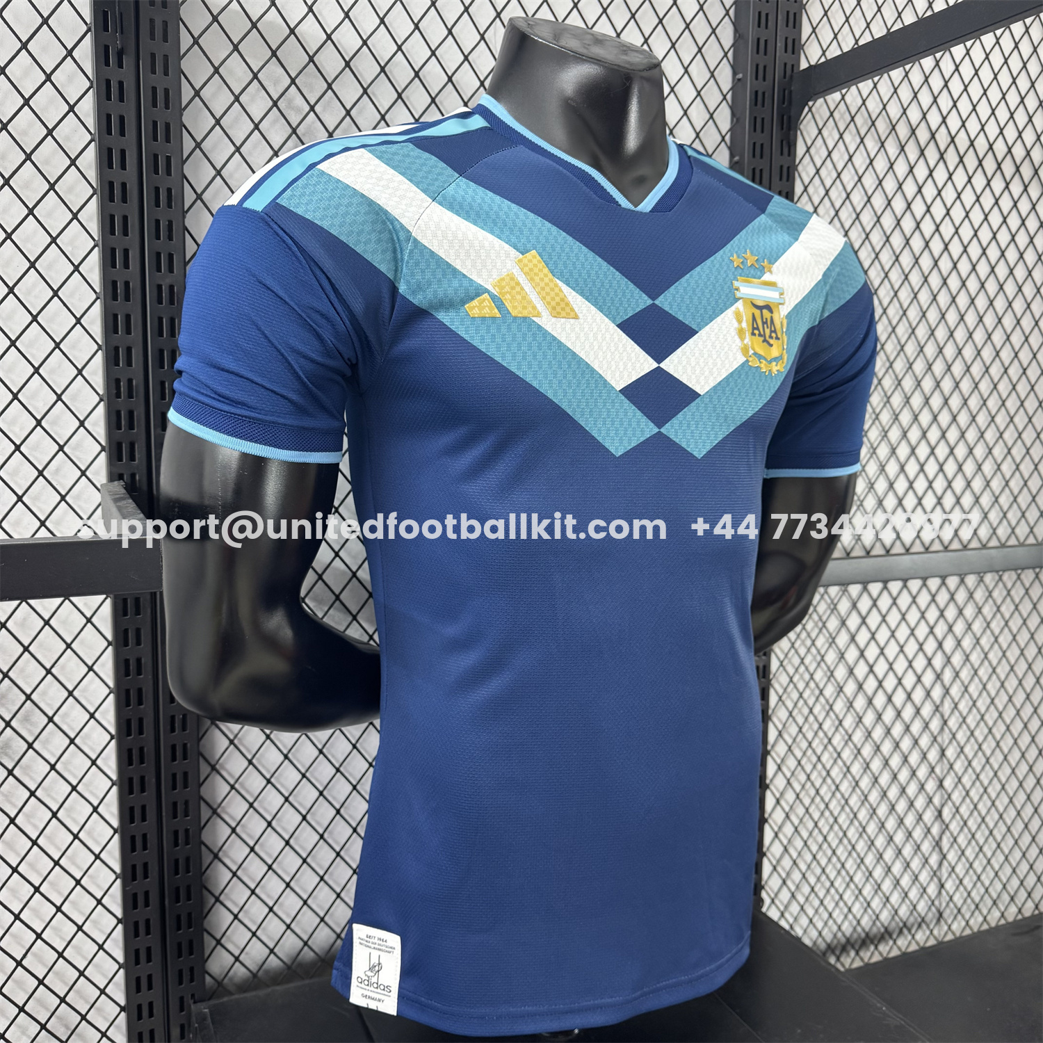 Unitedfootballkit.com | Argentina 2026 Blue Shoulder Stripes Special Jersey - Player Version -Customize Name, Number and Patch | Worldwide Shipping