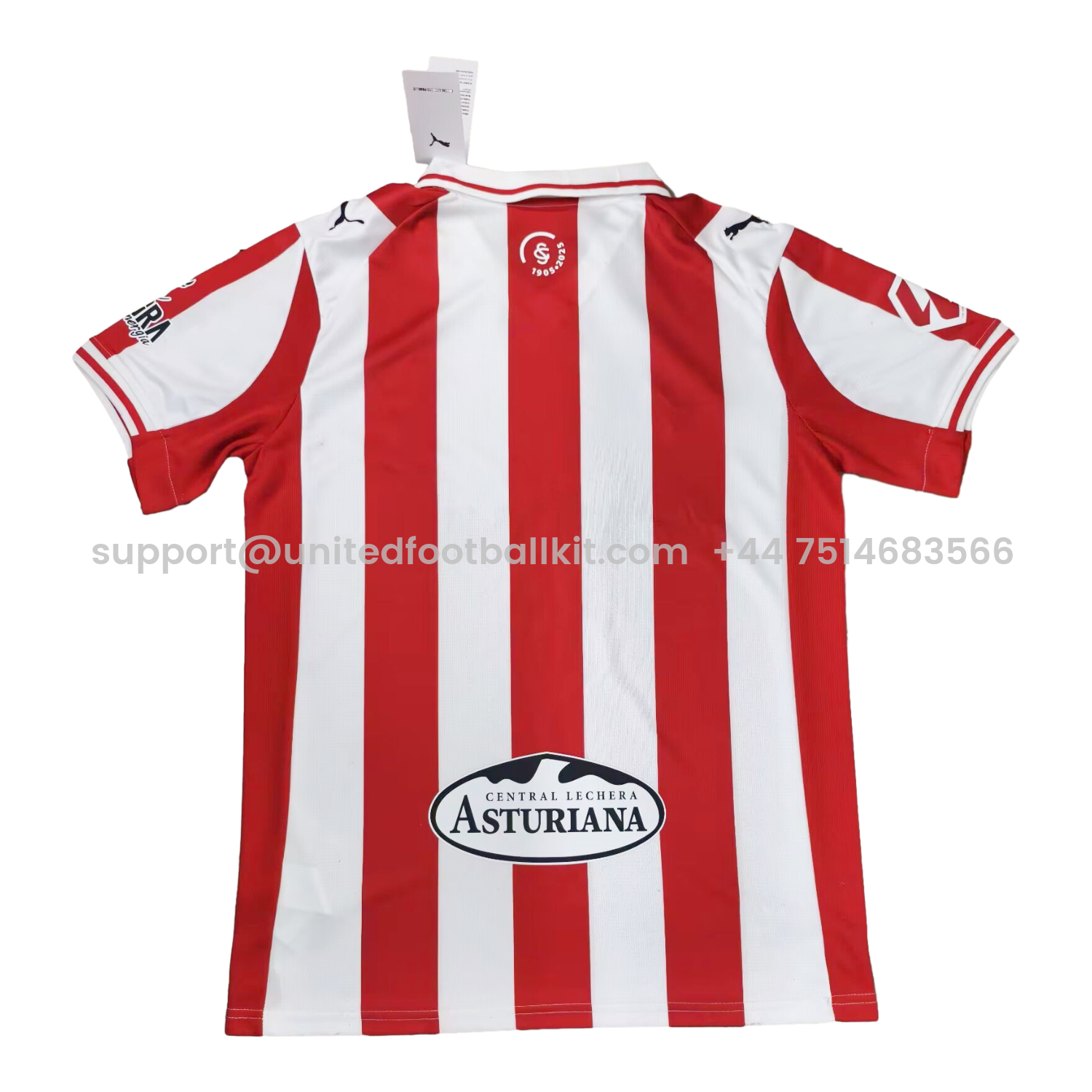 Unitedfootballkit.com | Sporting Gijon 25-26 Home Jersey - Fans Version -Customize Name, Number and Patch | Worldwide Shipping