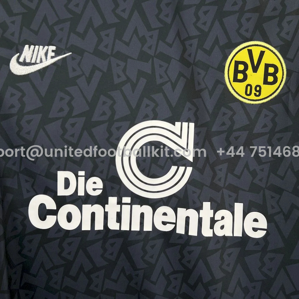 Unitedfootballkit.com | Retro Dortmund 1995-96 Away Jersey -Customize Name, Number and Patch | Worldwide Shipping
