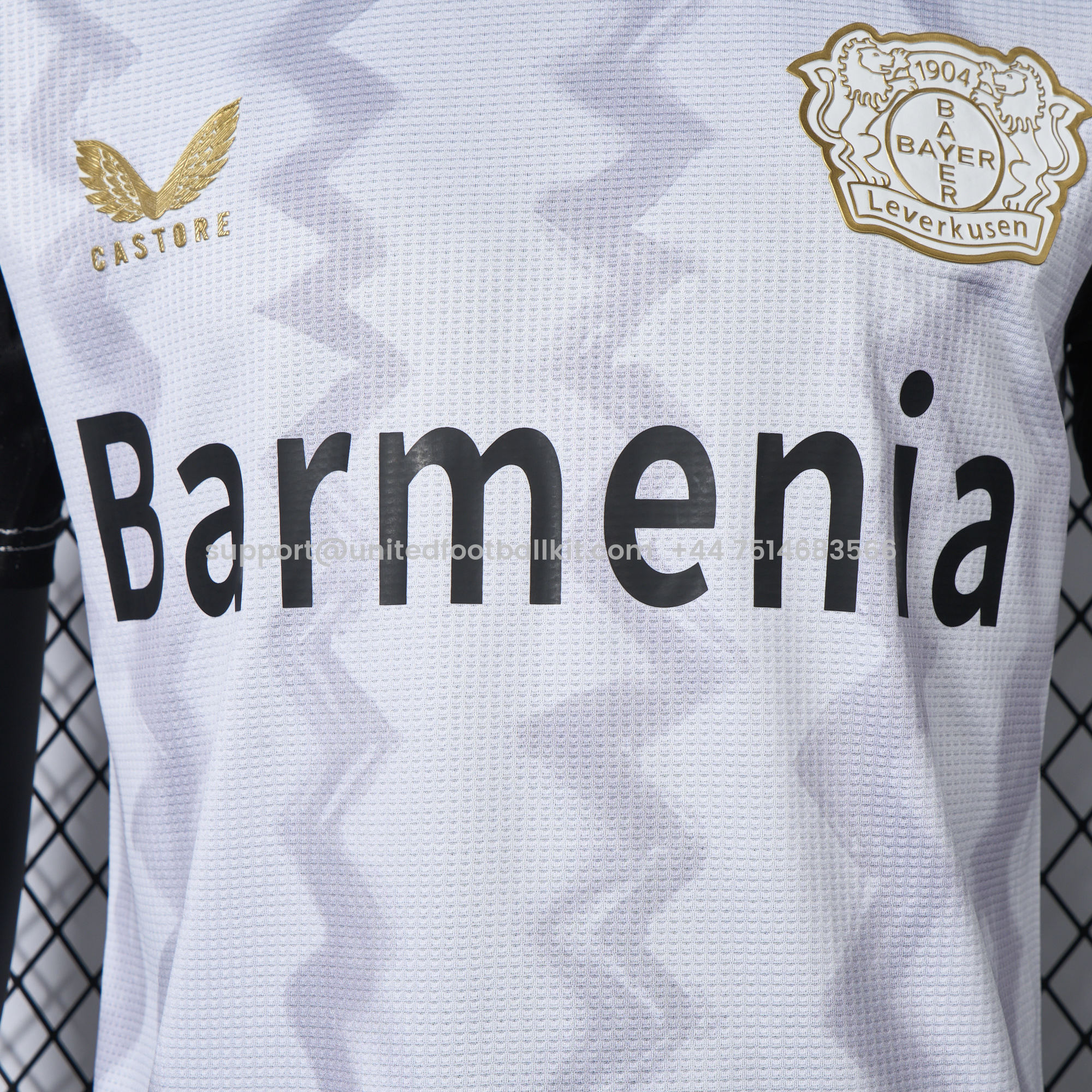 Unitedfootballkit.com | Bayer 04 Leverkusen 24-25 Away Jersey - Player Version -Customize Name, Number and Patch | Worldwide Shipping