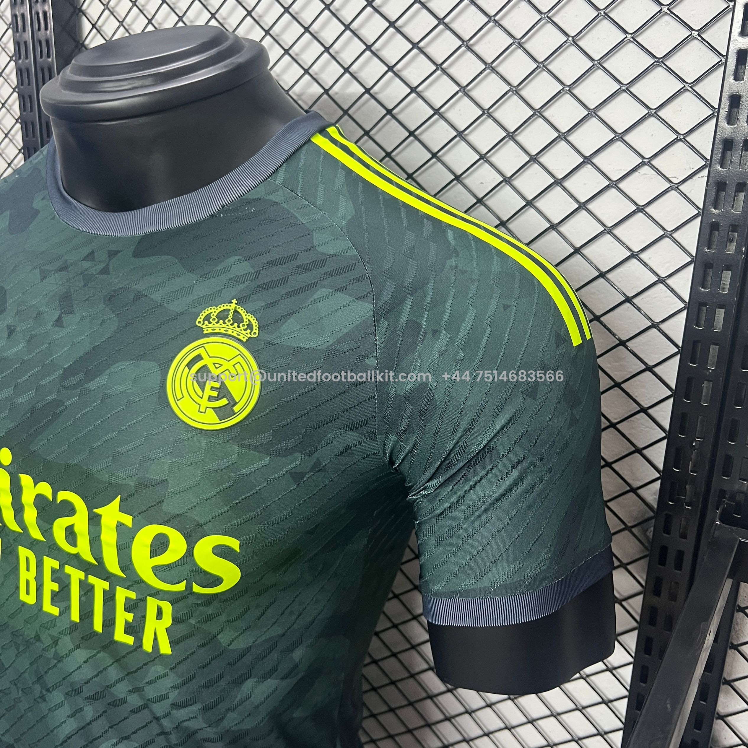 Unitedfootballkit.com | Real Madrid 24-25 Green Special Edition Jersey - Player Version -Customize Name, Number and Patch | Worldwide Shipping