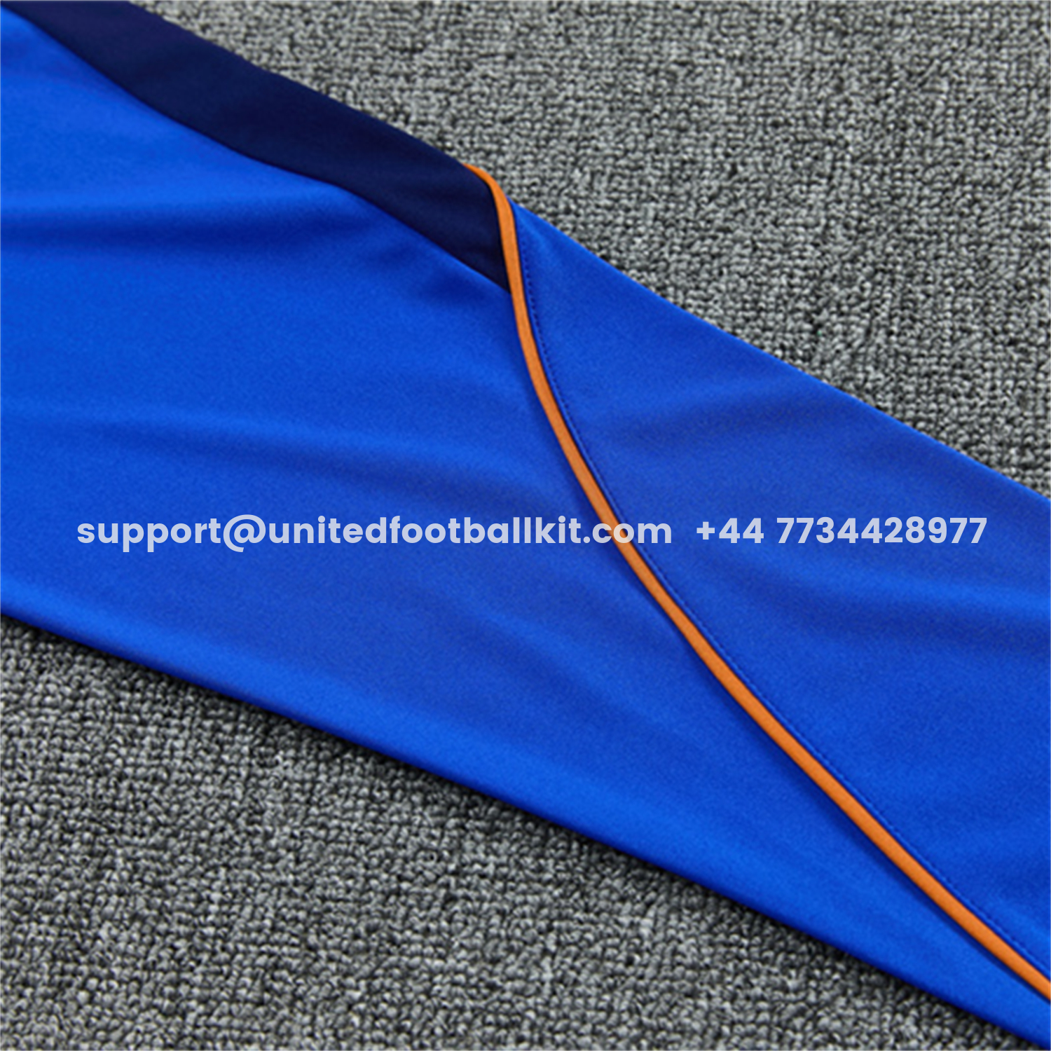 Unitedfootballkit.com | France 2026 Kids Long Sleeve Training Set - Royal Blue Top & Pants -Customize Name, Number and Patch | Worldwide Shipping